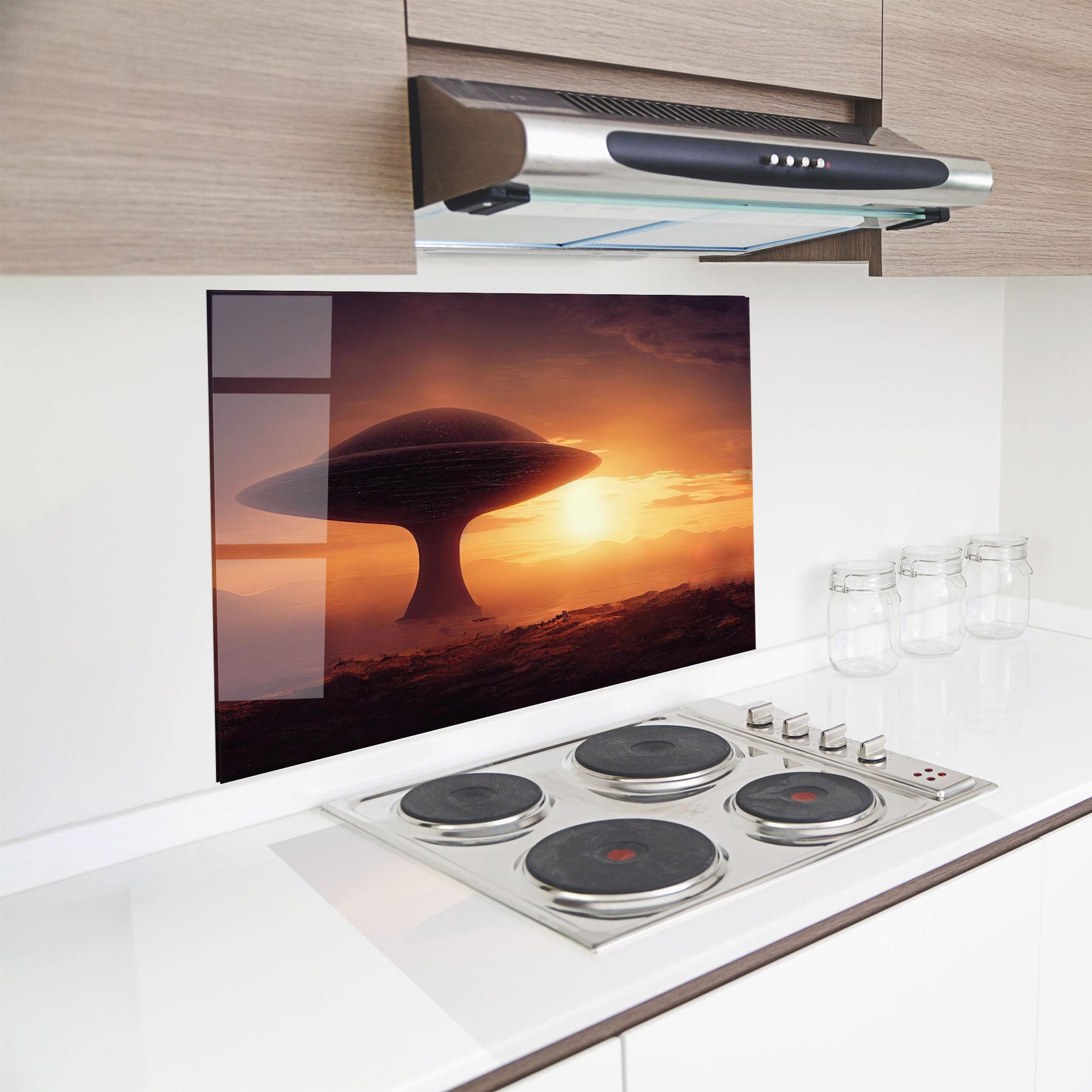 Panou Sticla Bucatarie Fantasy Science Fiction mockup 8