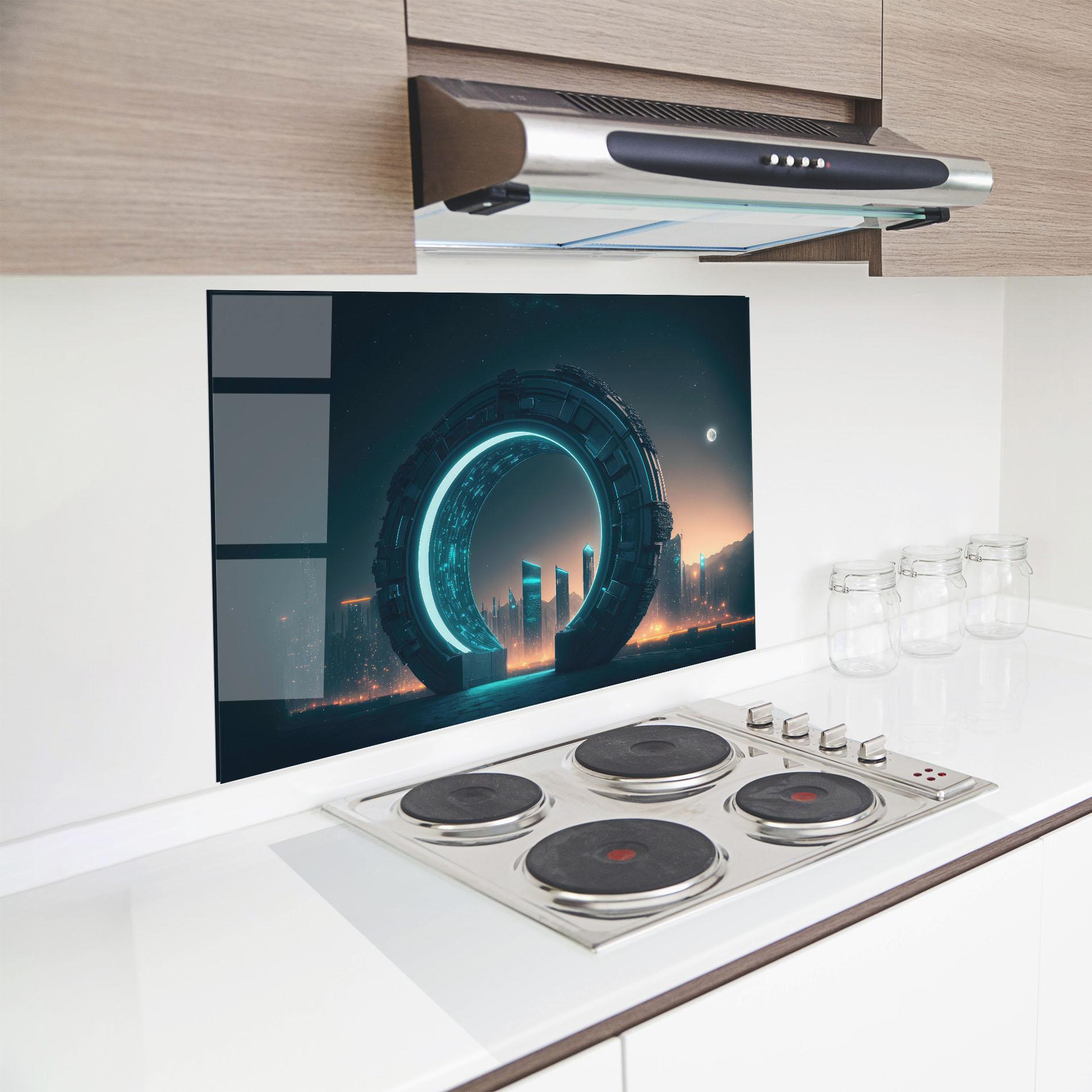 Panou Sticla Bucatarie Future Portal mockup 8