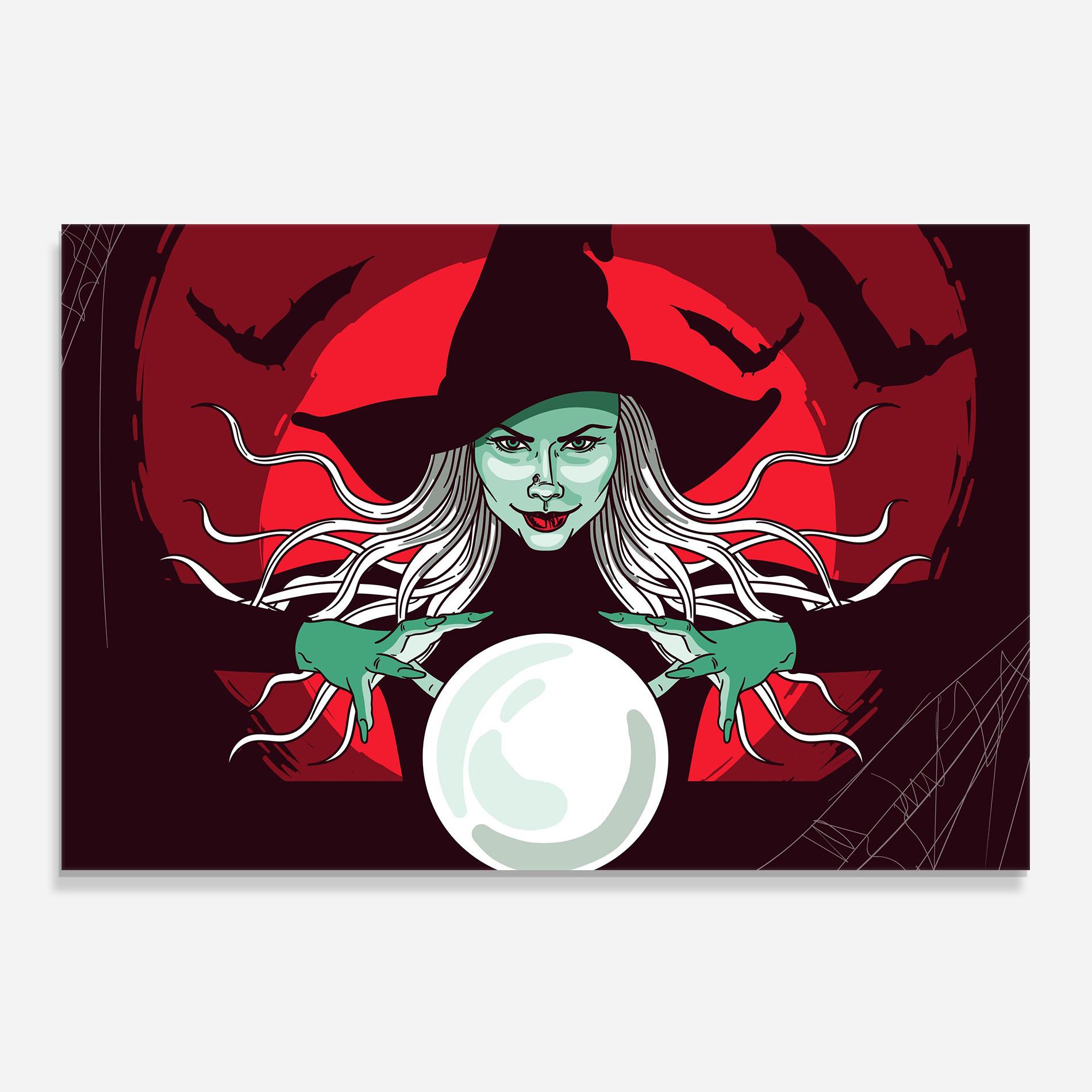 Panou Sticla Bucatarie Green Witch mockup 0