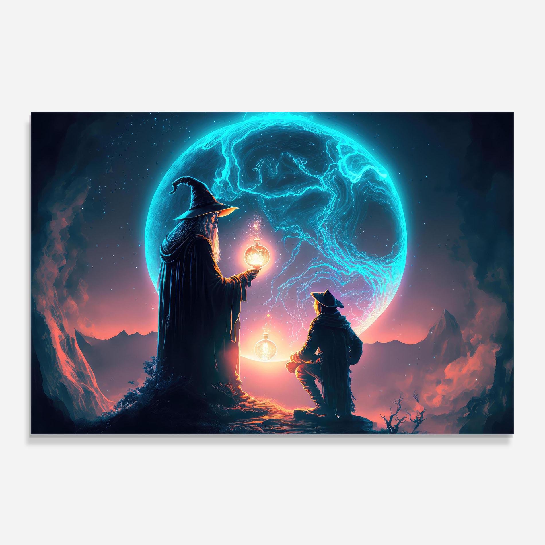 Panou Sticla Bucatarie Wizard Magic mockup 0