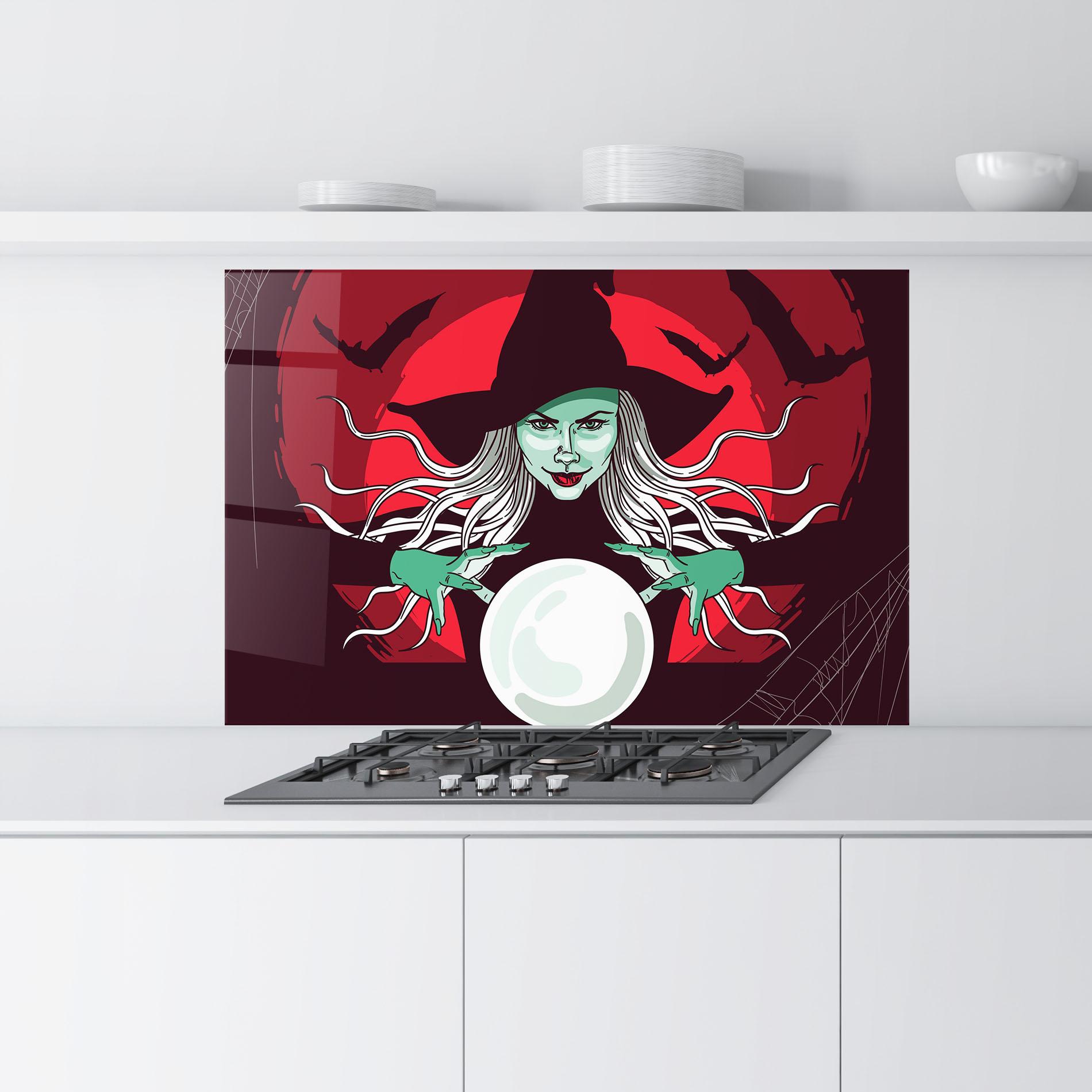 Panou Sticla Bucatarie Green Witch mockup 9