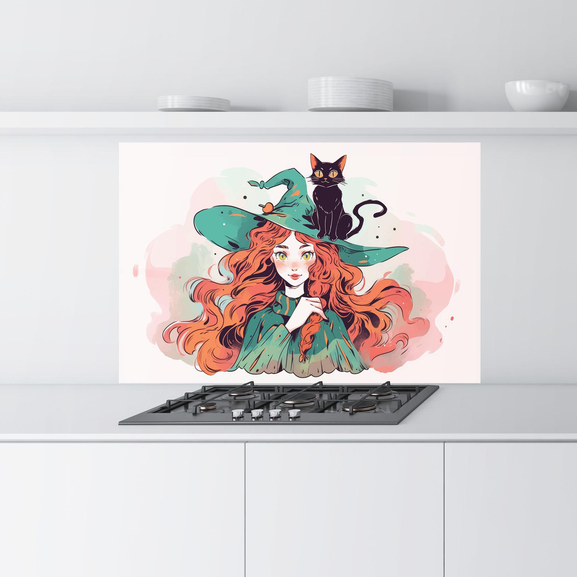 Panou Sticla Bucatarie Red Air Witch mockup 9