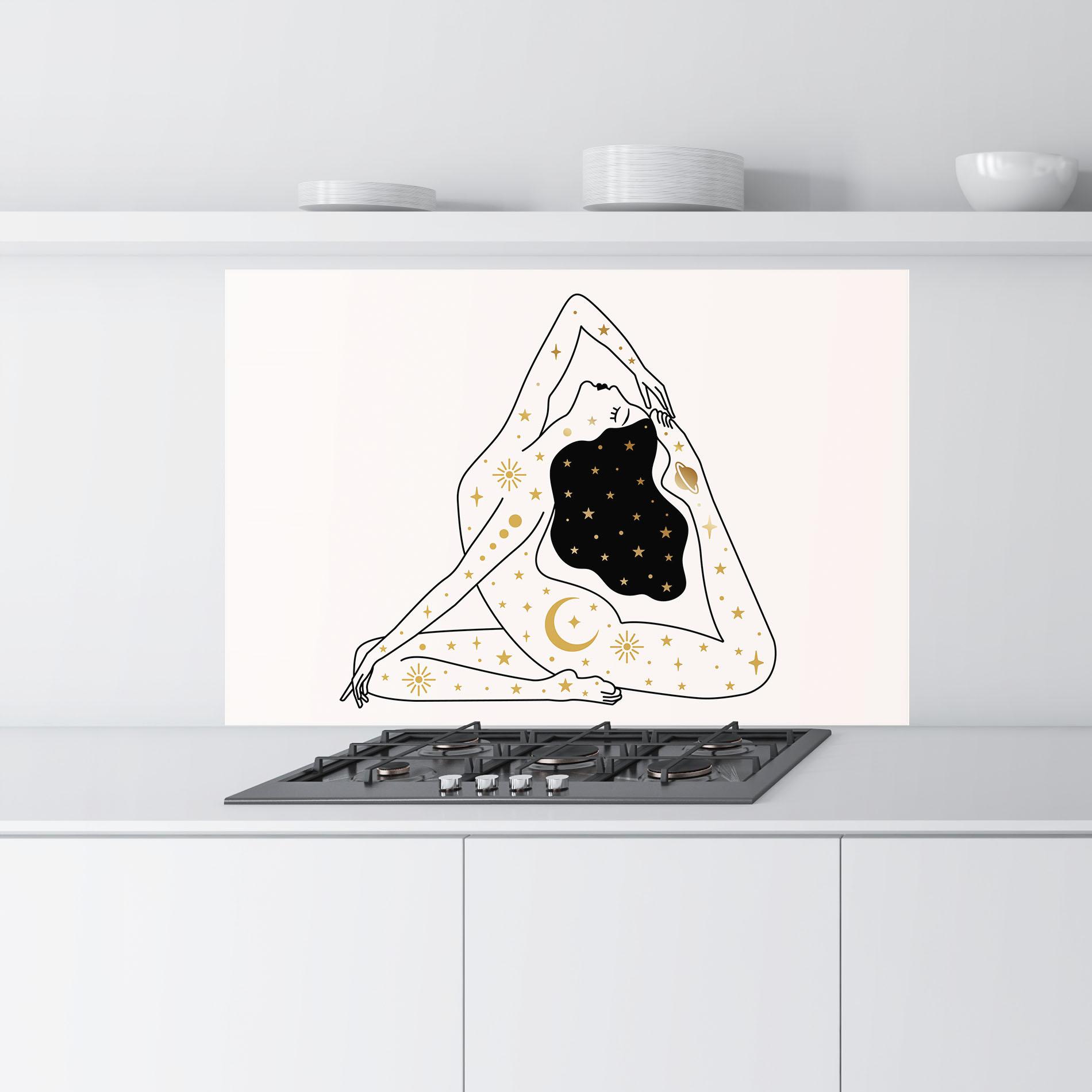 Panou Sticla Bucatarie Stars Witch mockup 9