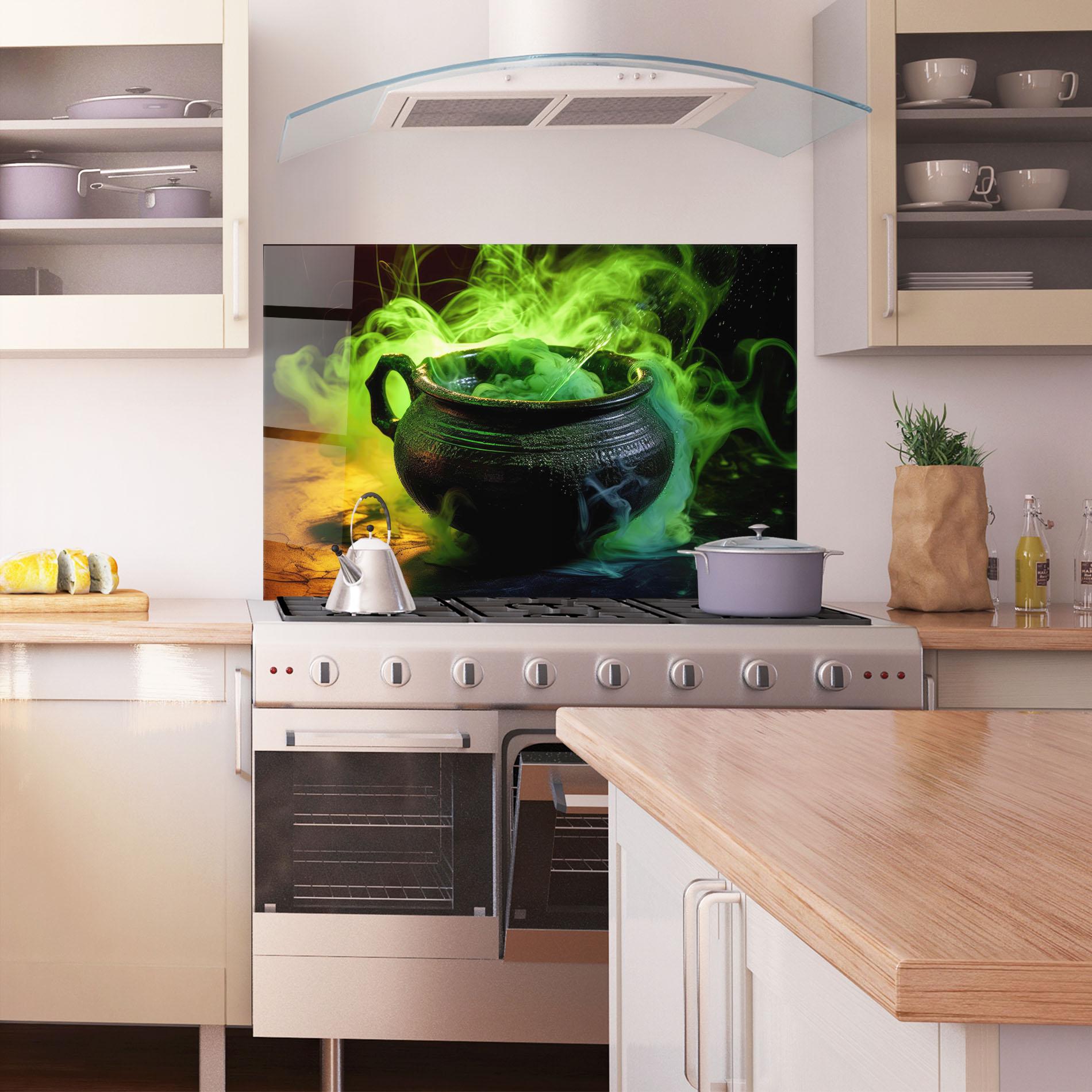 Panou Sticla Bucatarie Green Portion mockup 1