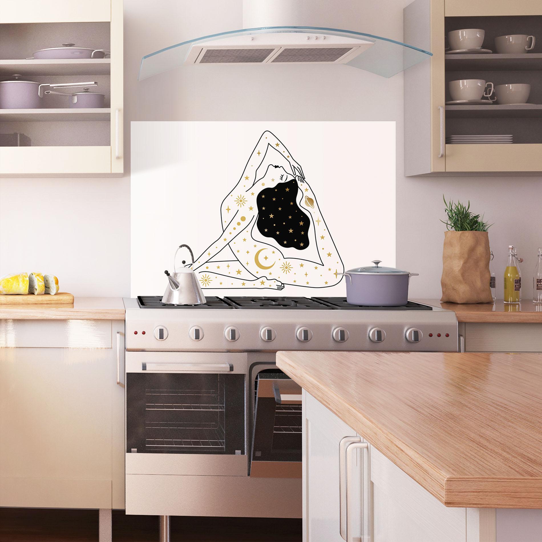 Panou Sticla Bucatarie Stars Witch mockup 1