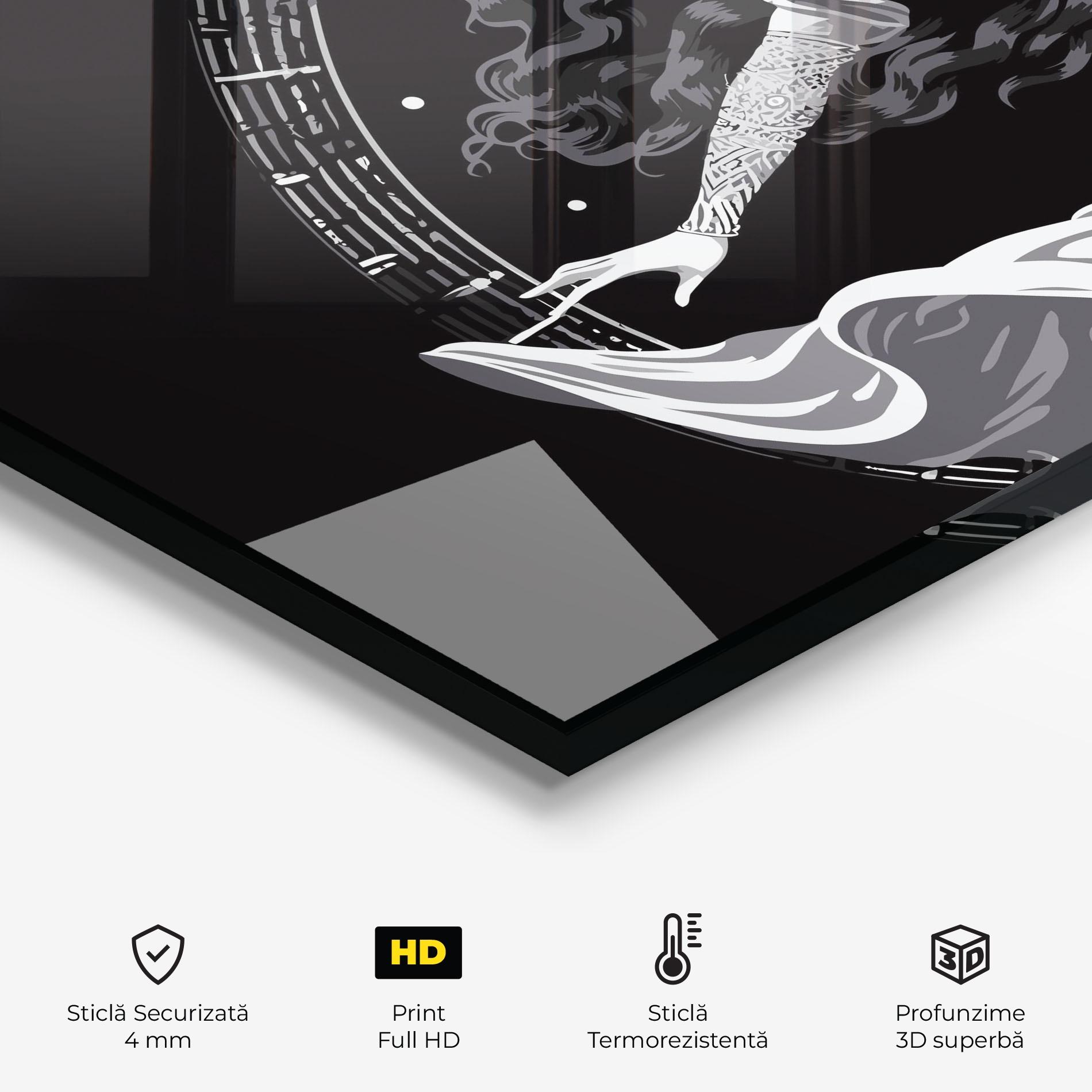 Panou Sticla Bucatarie Beautiful Witch mockup 2