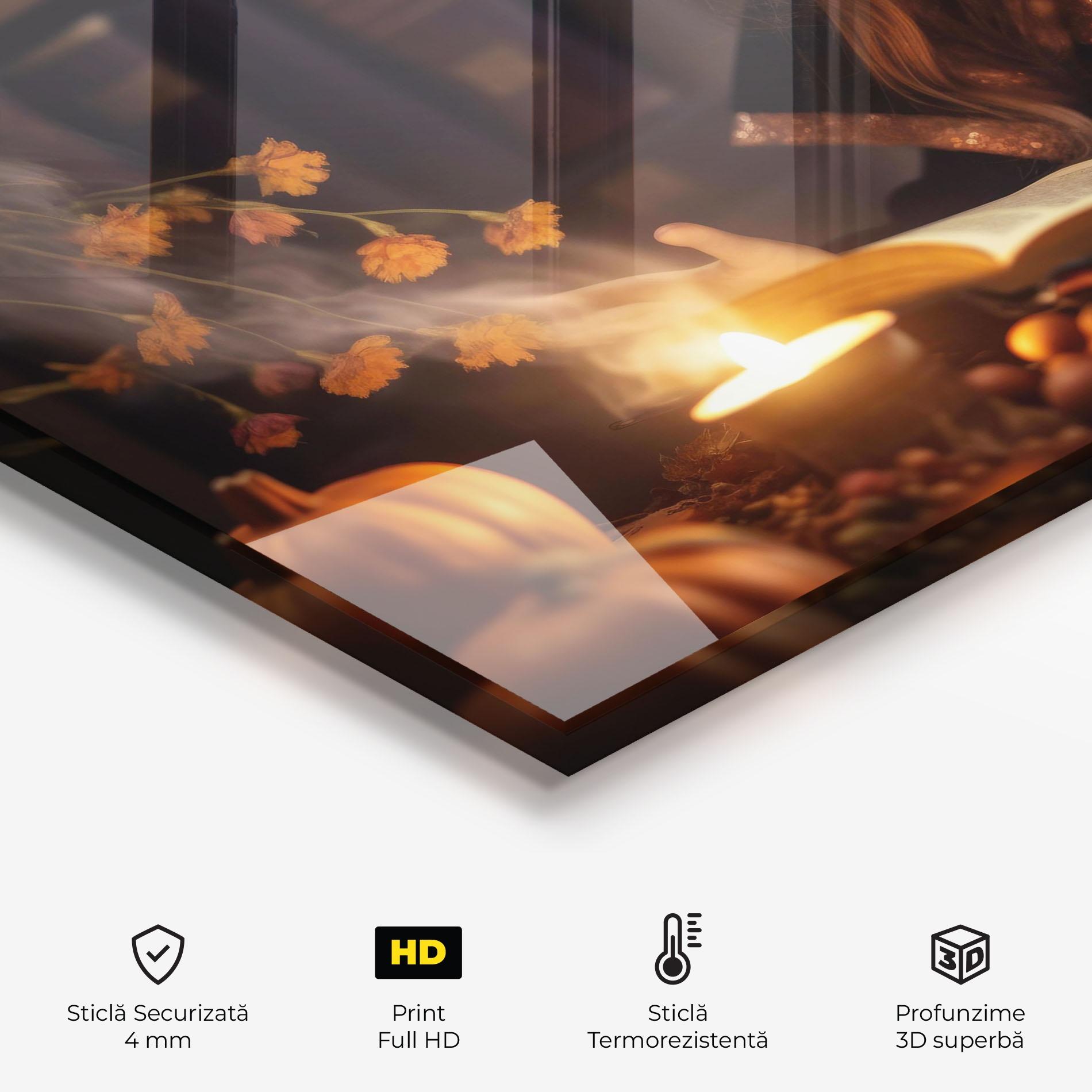 Panou Sticla Bucatarie Little Witch mockup 2