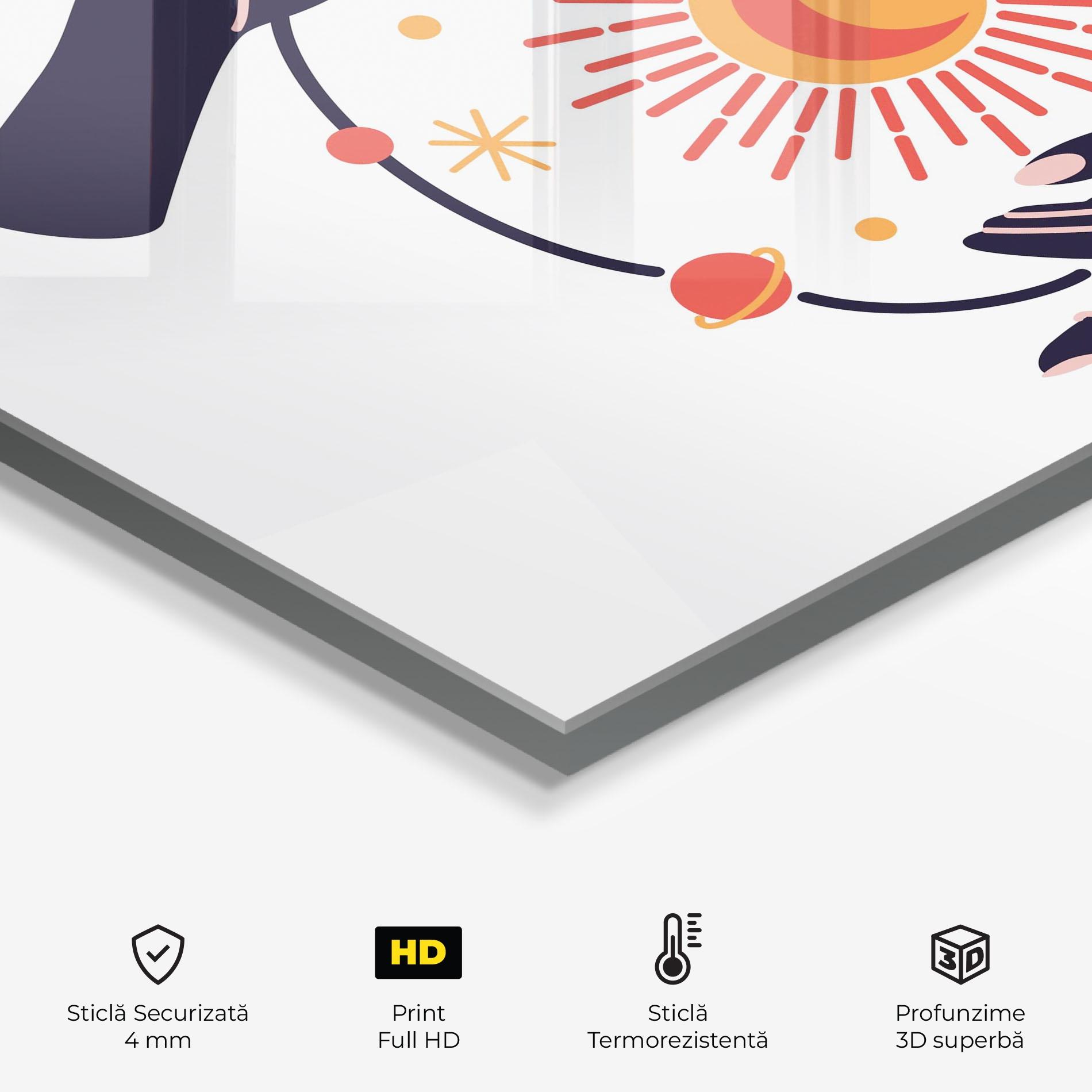 Panou Sticla Bucatarie Purple Magic Hands mockup 2