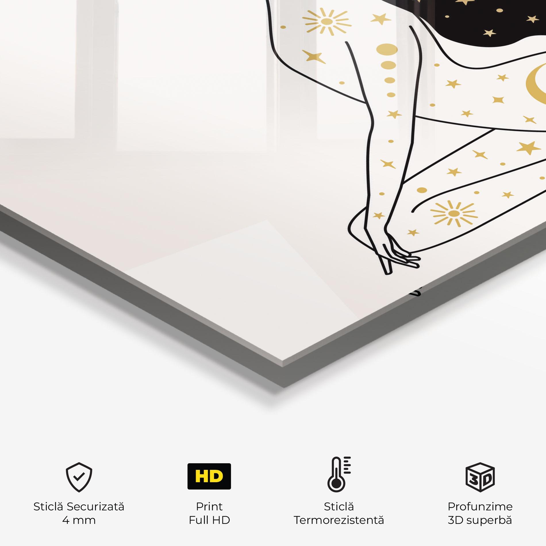 Panou Sticla Bucatarie Stars Witch mockup 2