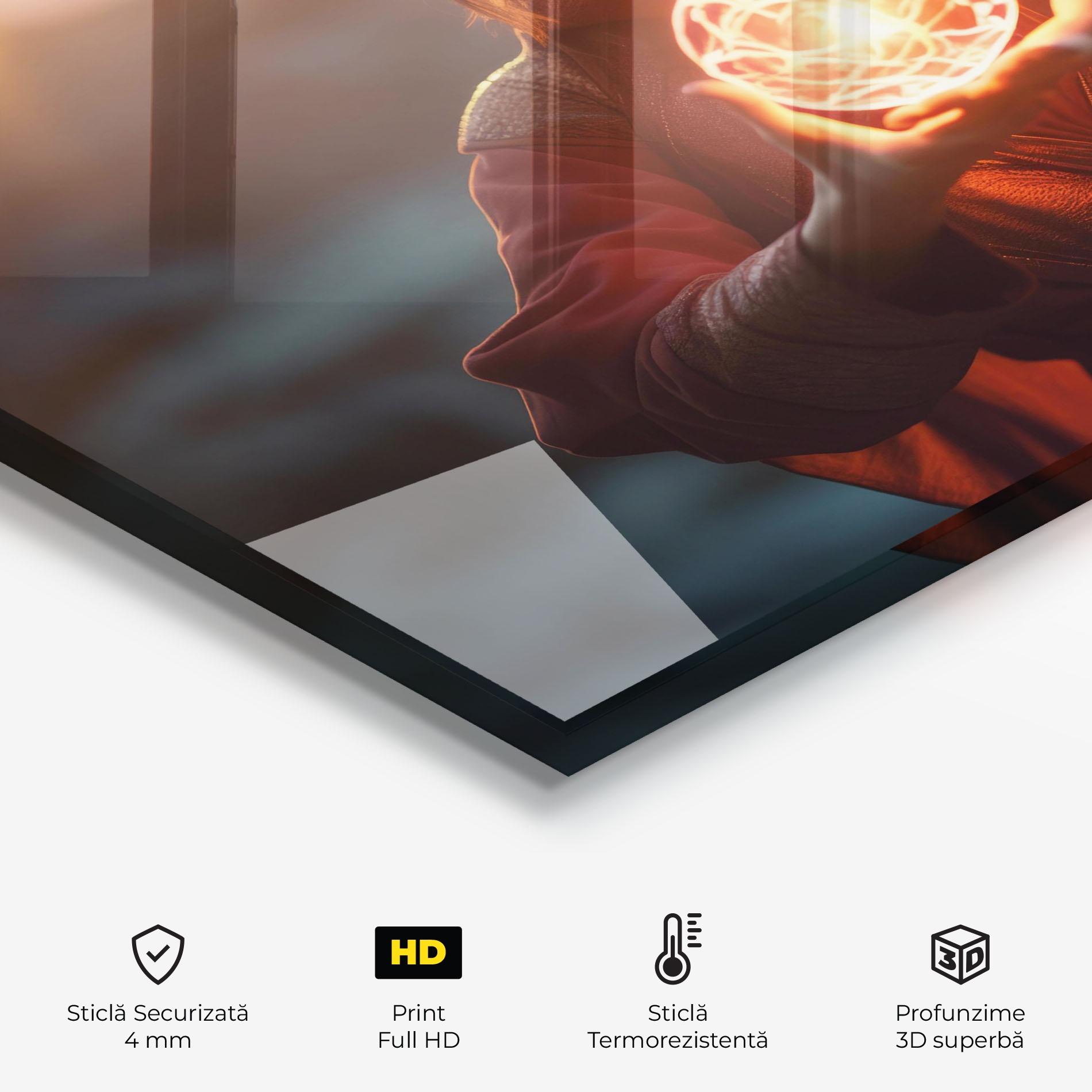 Panou Sticla Bucatarie Witch Ball mockup 2