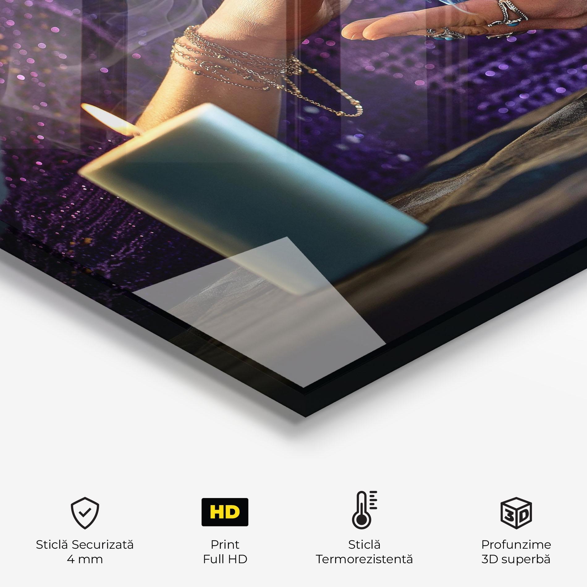 Panou Sticla Bucatarie Witch Magic Smoke mockup 2