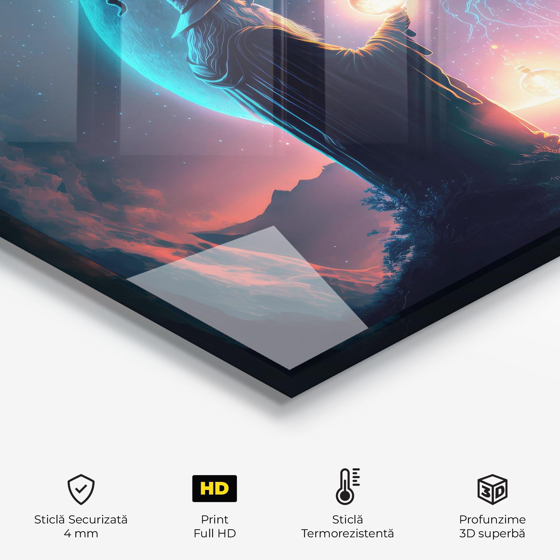 Panou Sticla Bucatarie Wizard Magic mockup 2