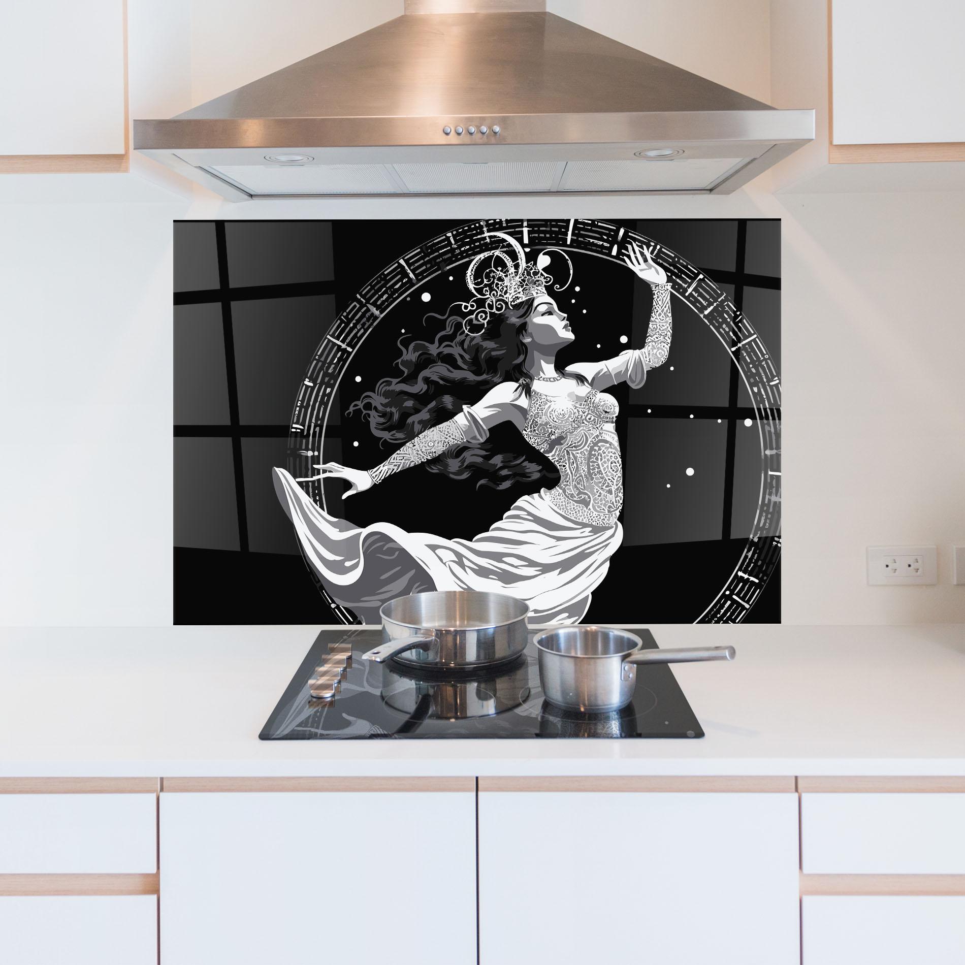 Panou Sticla Bucatarie Beautiful Witch mockup 5