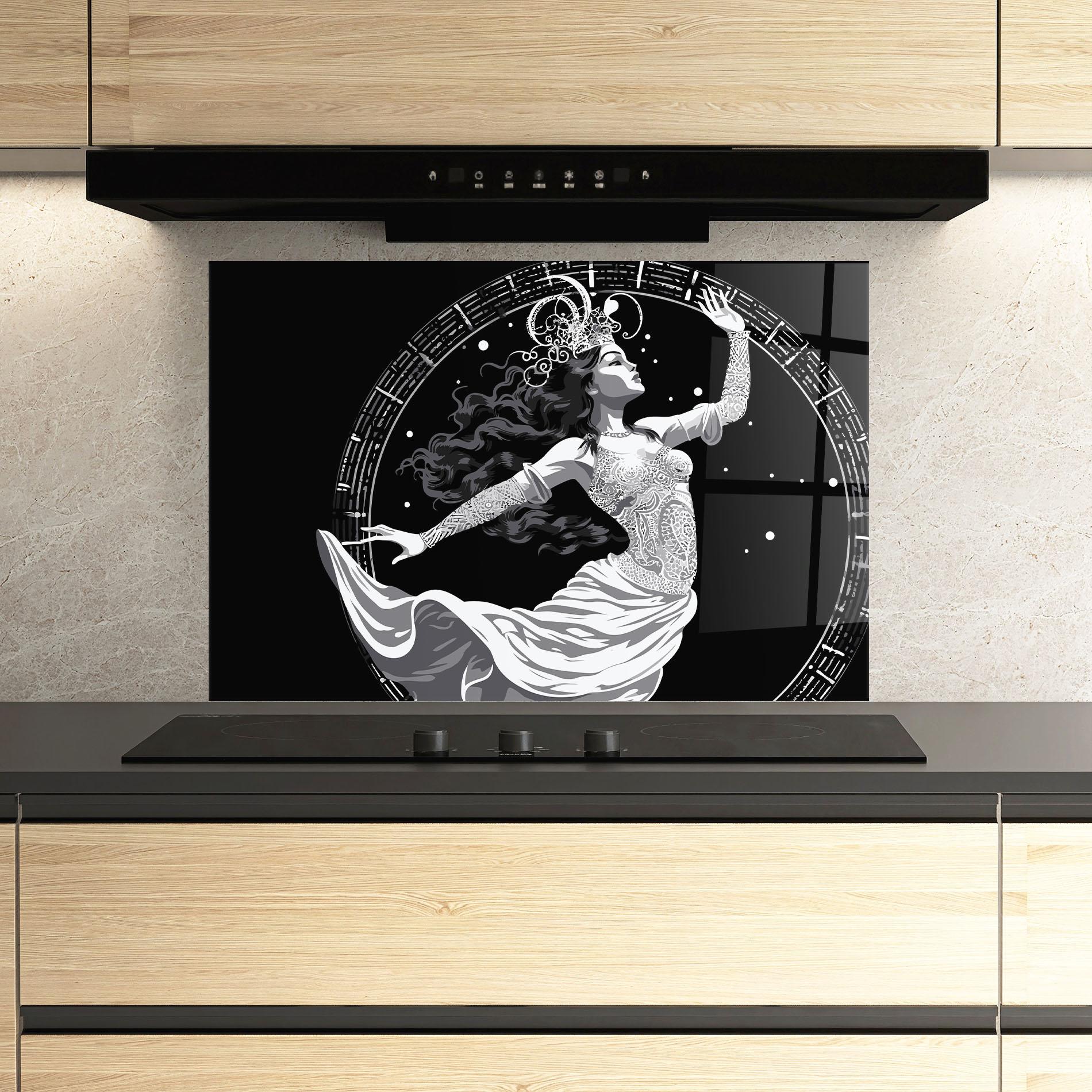 Panou Sticla Bucatarie Beautiful Witch mockup 3