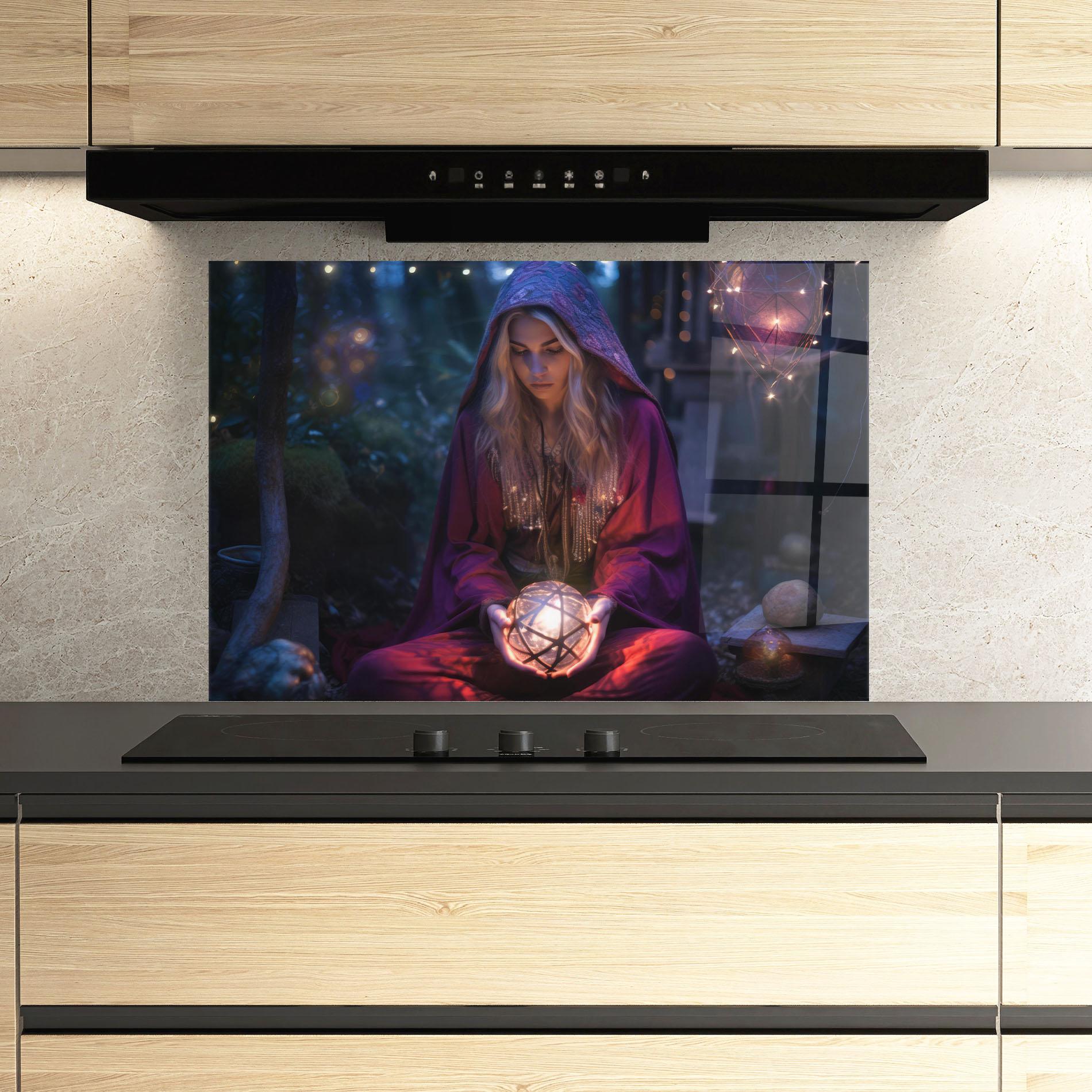 Panou Sticla Bucatarie Garden Witch mockup 3