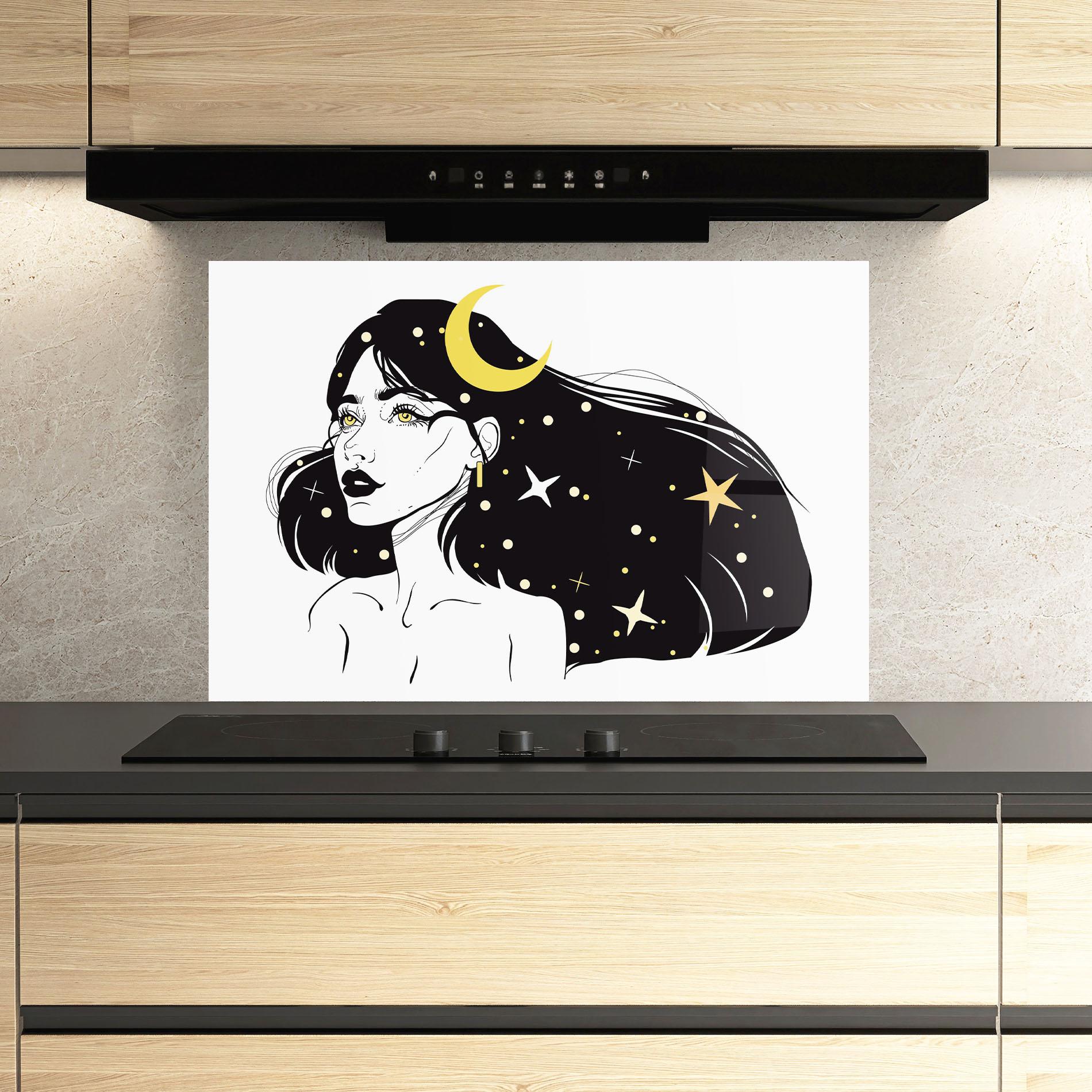 Panou Sticla Bucatarie Night Witch mockup 3