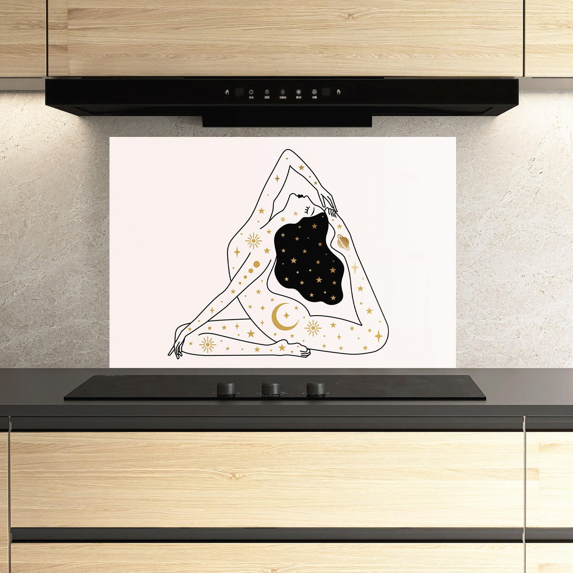 Panou Sticla Bucatarie Stars Witch mockup 3