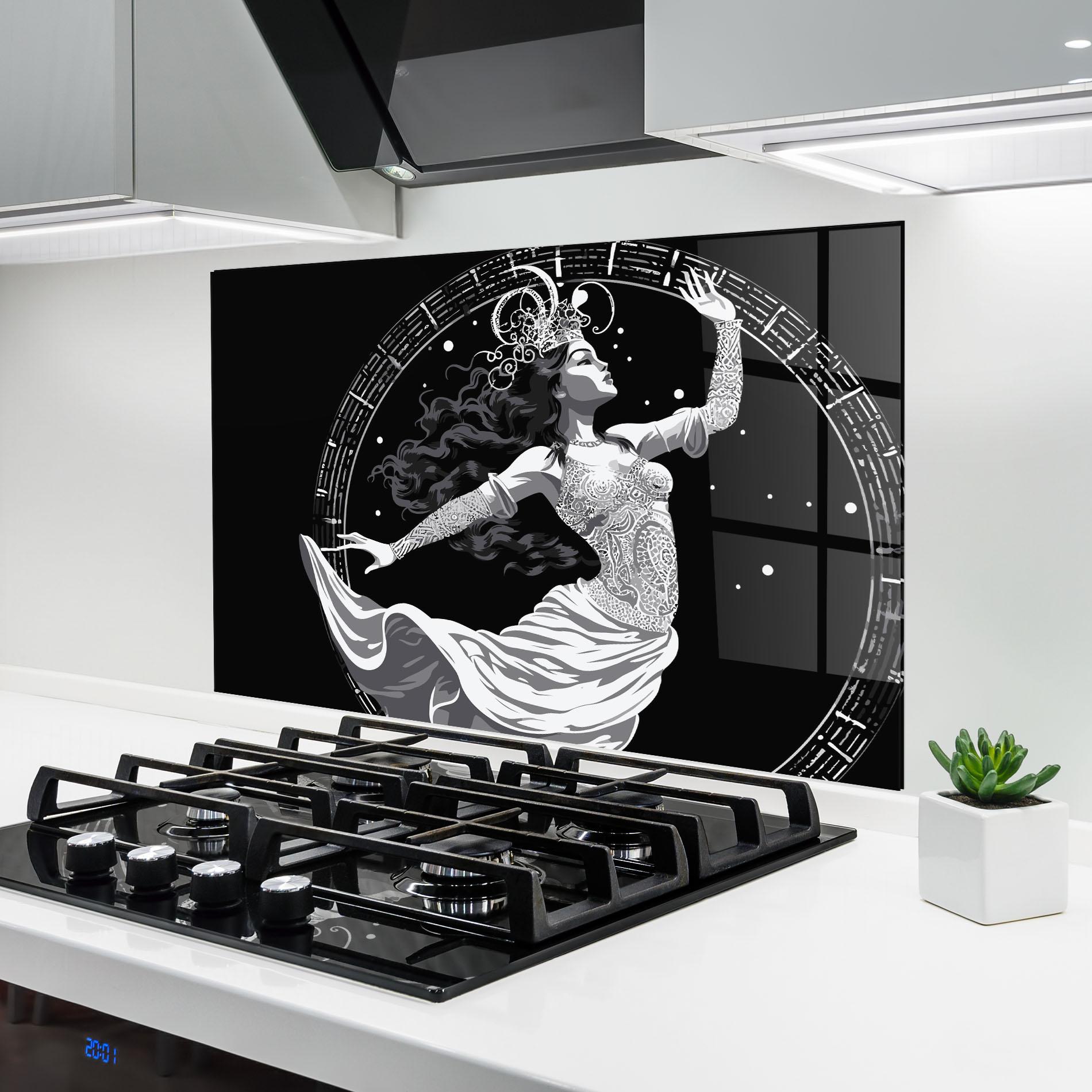 Panou Sticla Bucatarie Beautiful Witch mockup 6