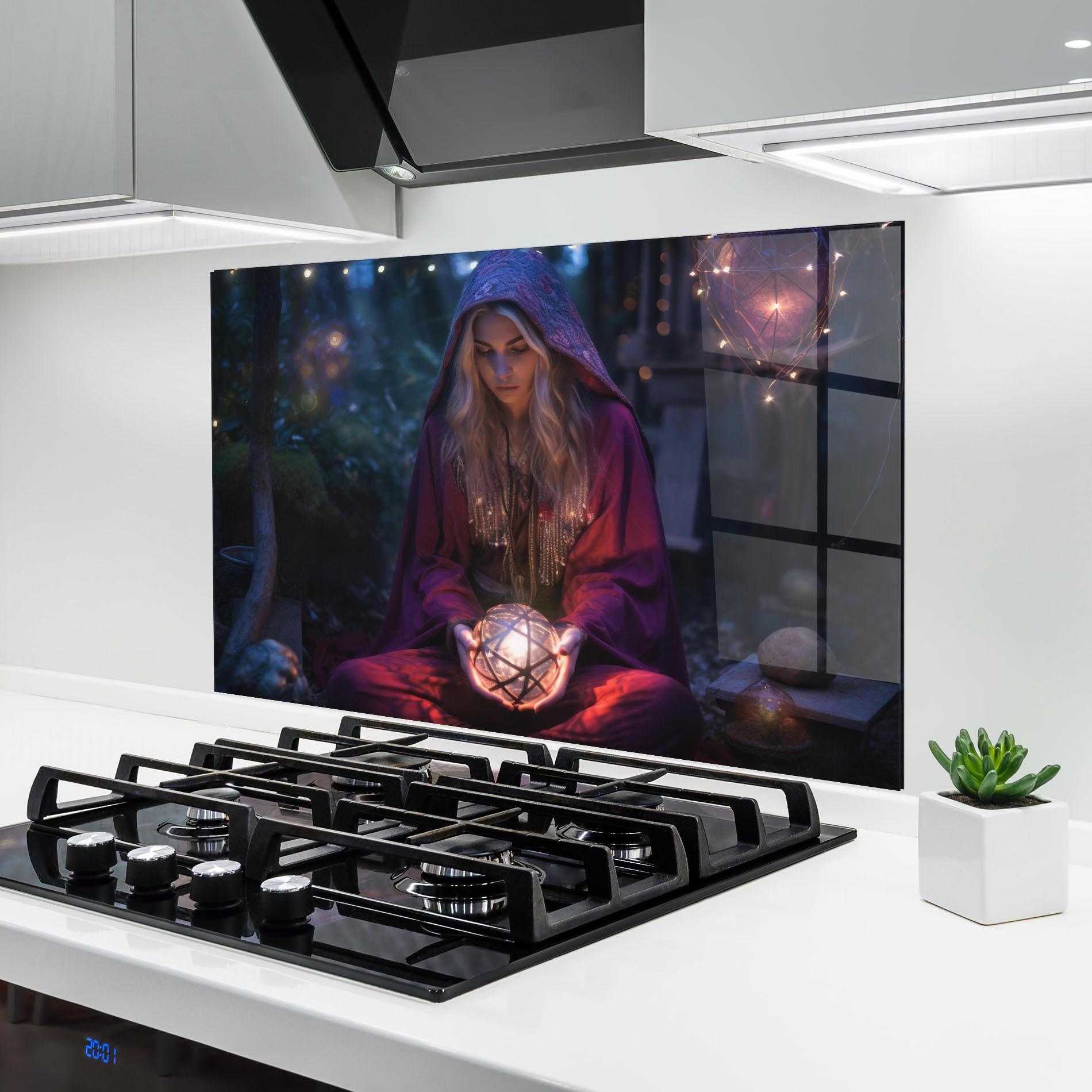 Panou Sticla Bucatarie Garden Witch mockup 6