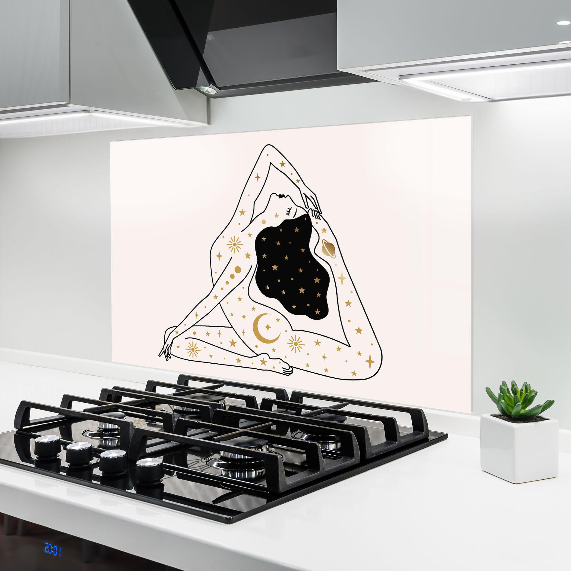 Panou Sticla Bucatarie Stars Witch mockup 6