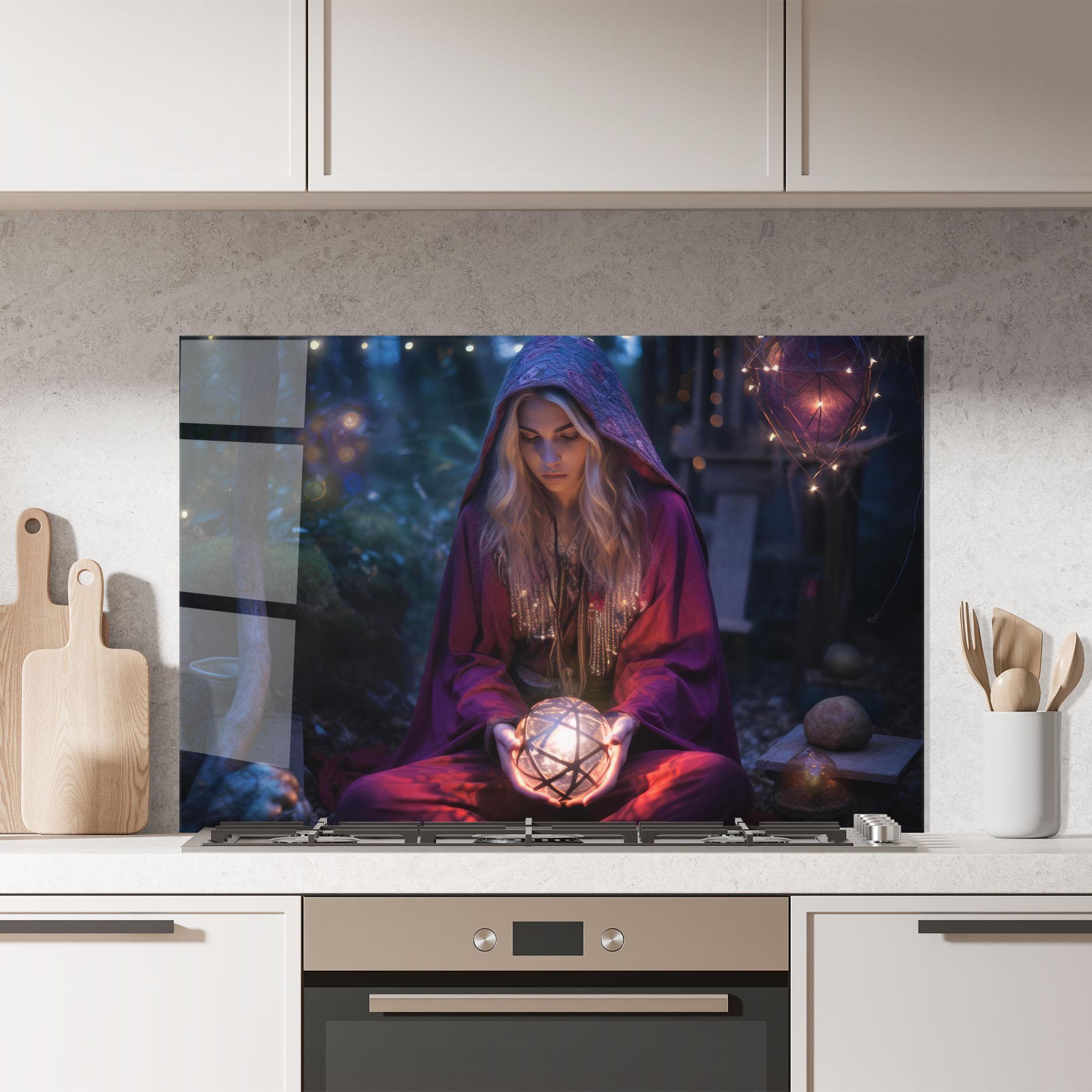 Panou Sticla Bucatarie Garden Witch mockup 7