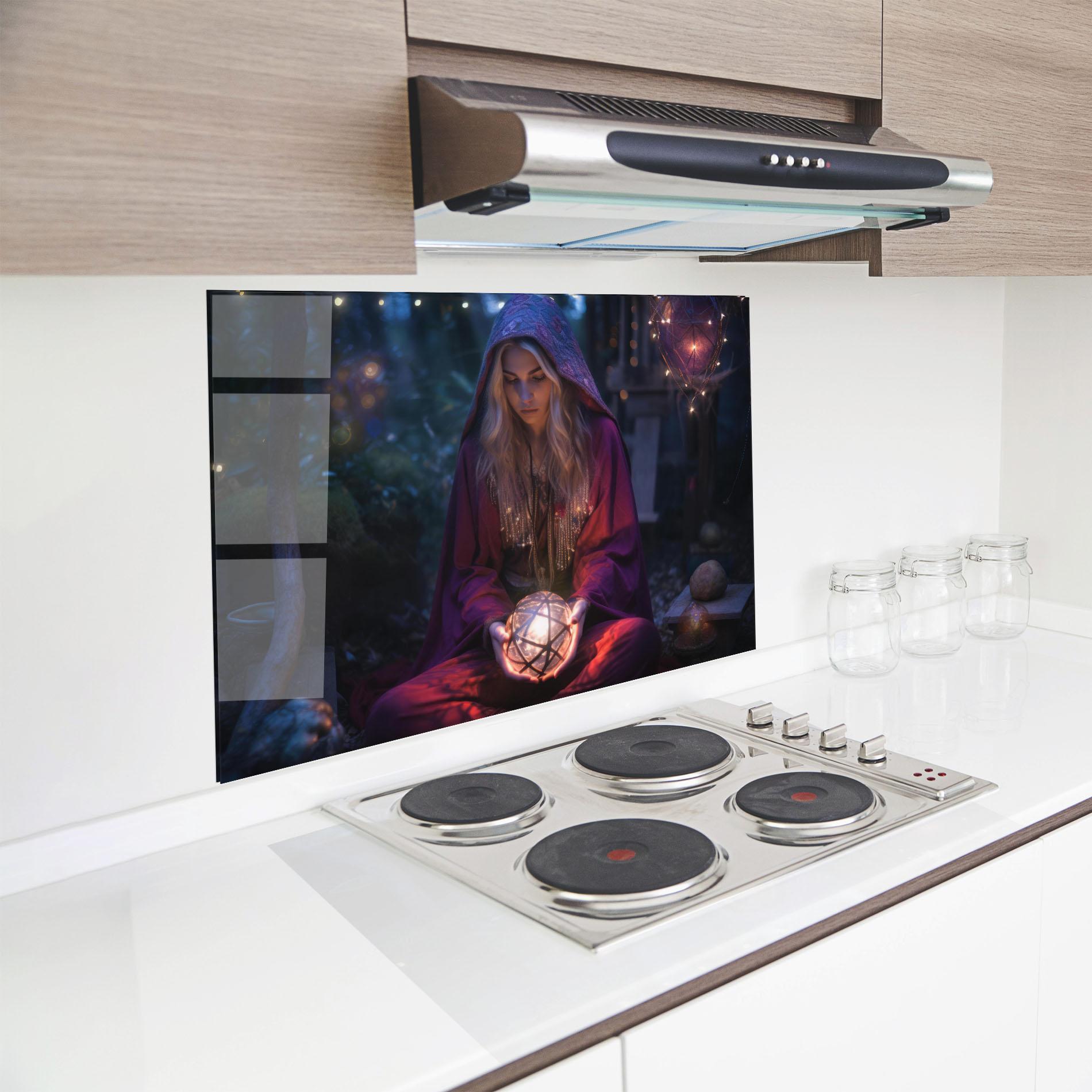 Panou Sticla Bucatarie Garden Witch mockup 8