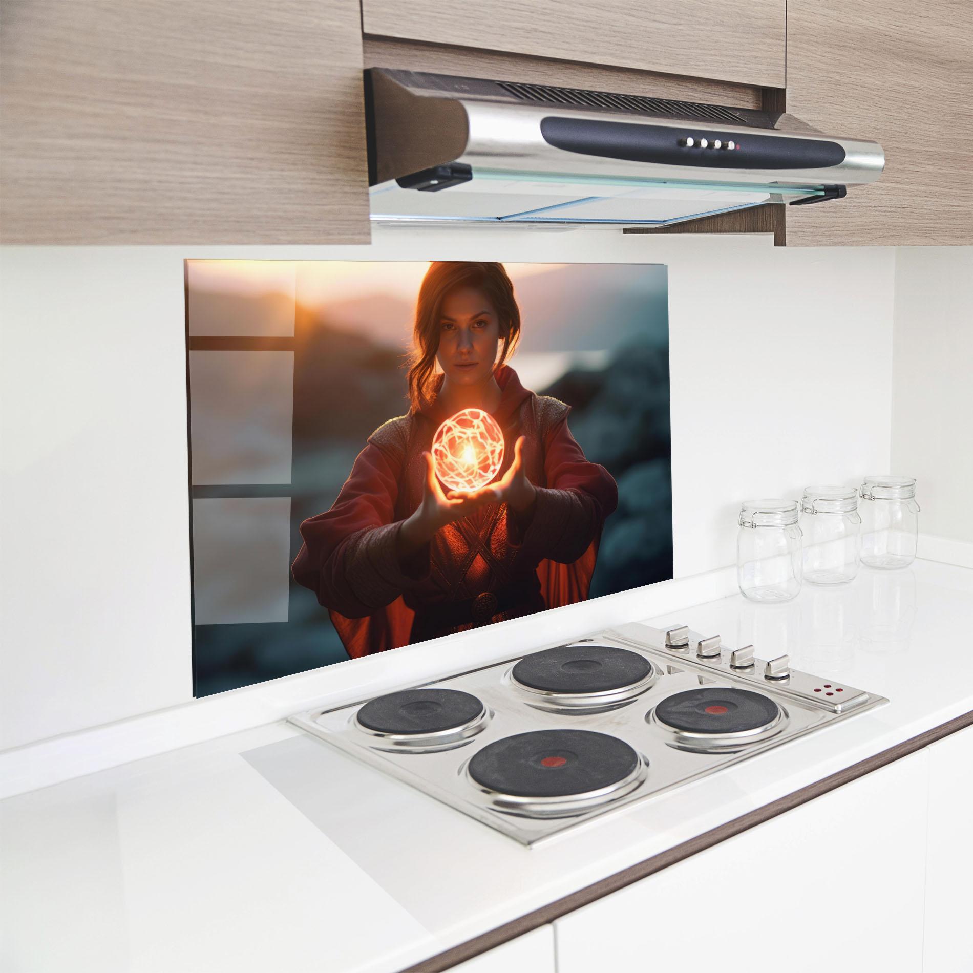 Panou Sticla Bucatarie Witch Ball mockup 8