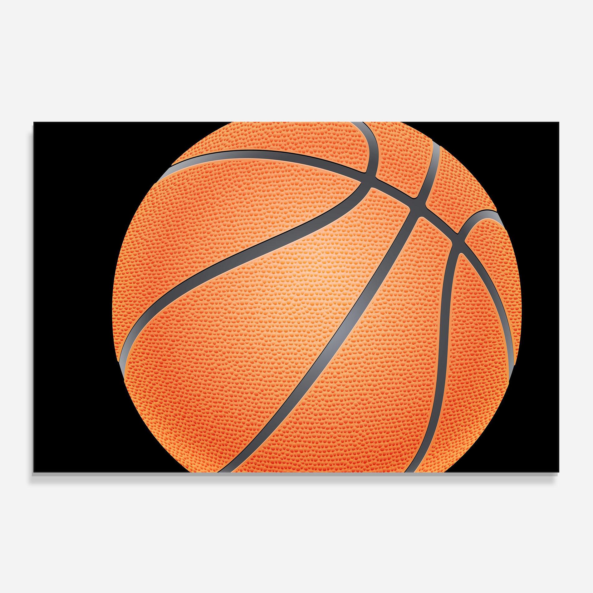 Panou Sticla Bucatarie Close Up Basketball mockup 0