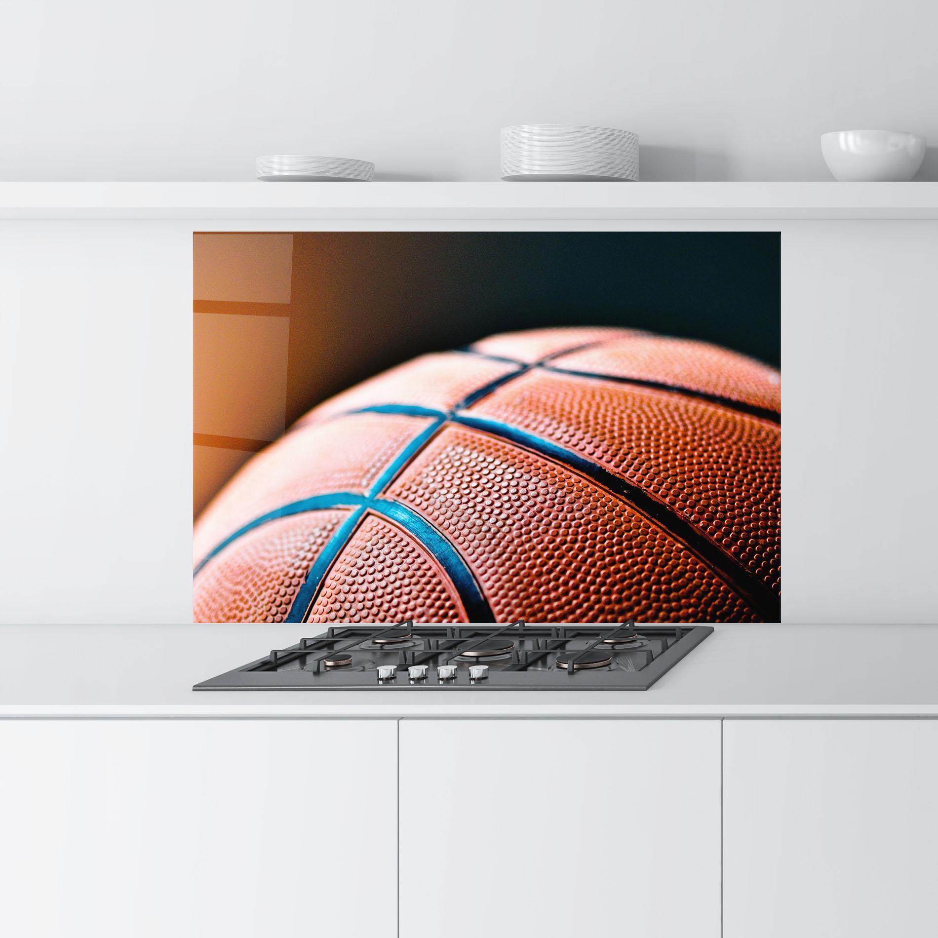 Panou Sticla Bucatarie Basketball In Light mockup 9