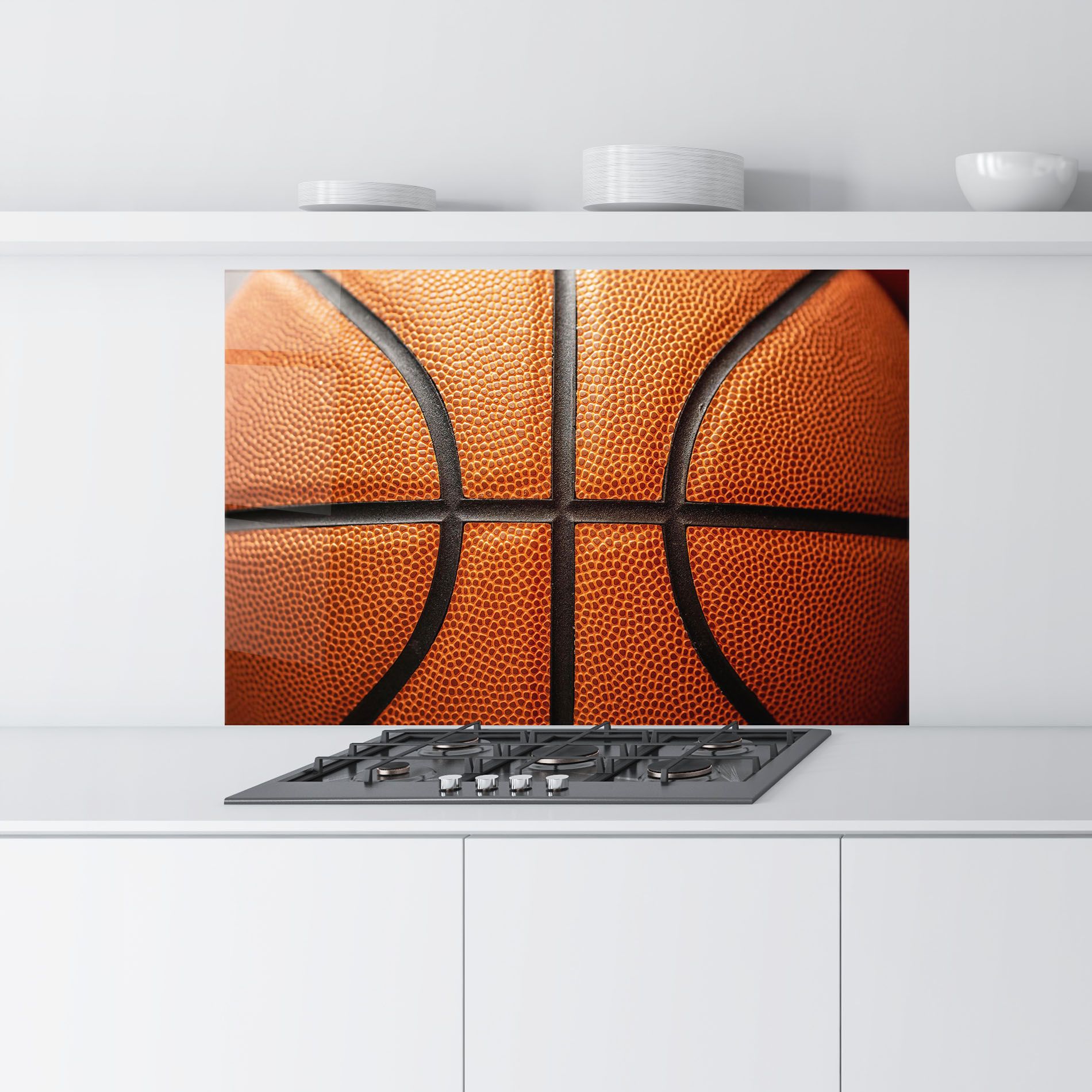 Close Up Leather Basketball mockup 9