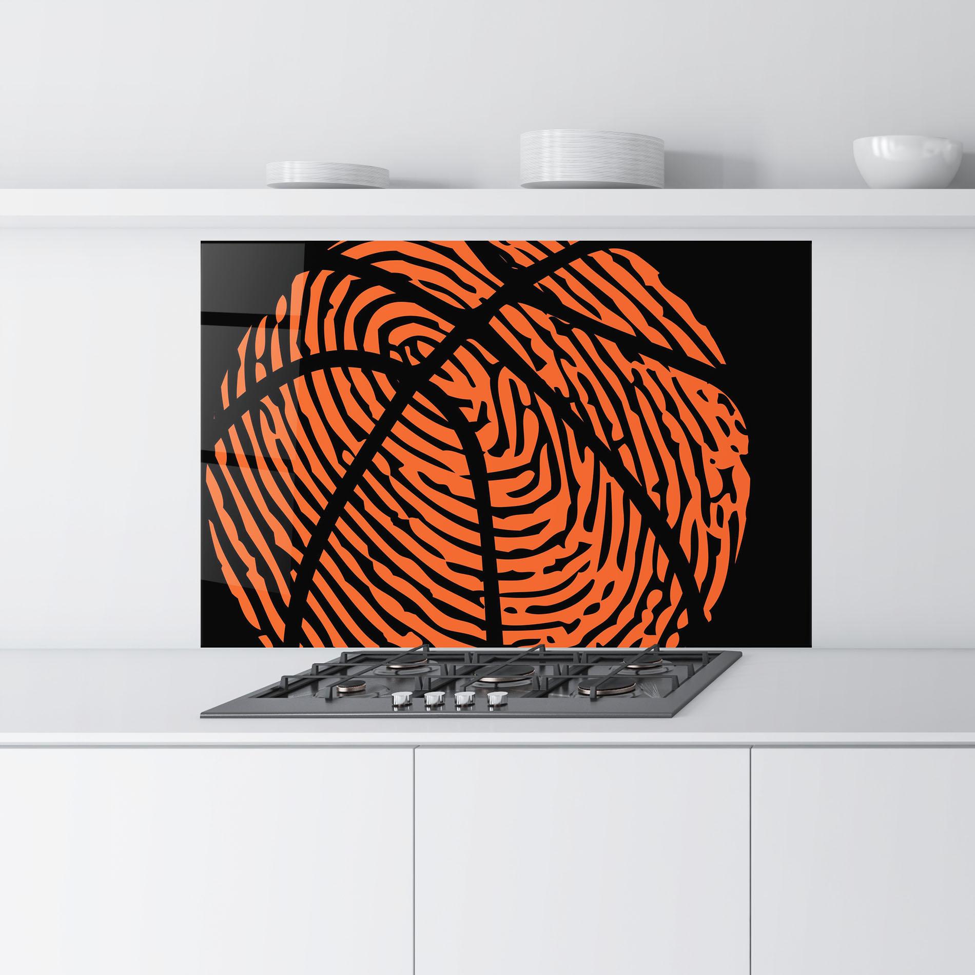 Panou Sticla Bucatarie Fingerprint Basketball mockup 9