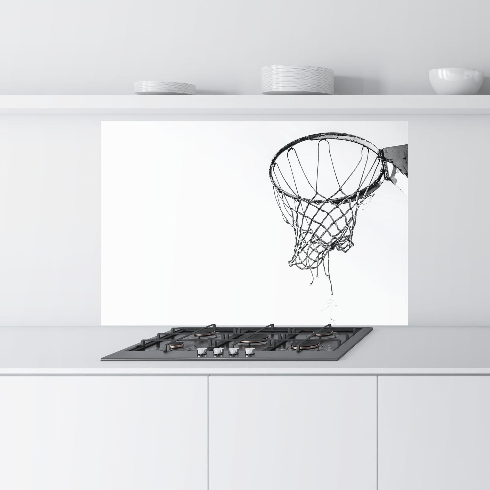 Panou Sticla Bucatarie Grey Basket Hoop mockup 9