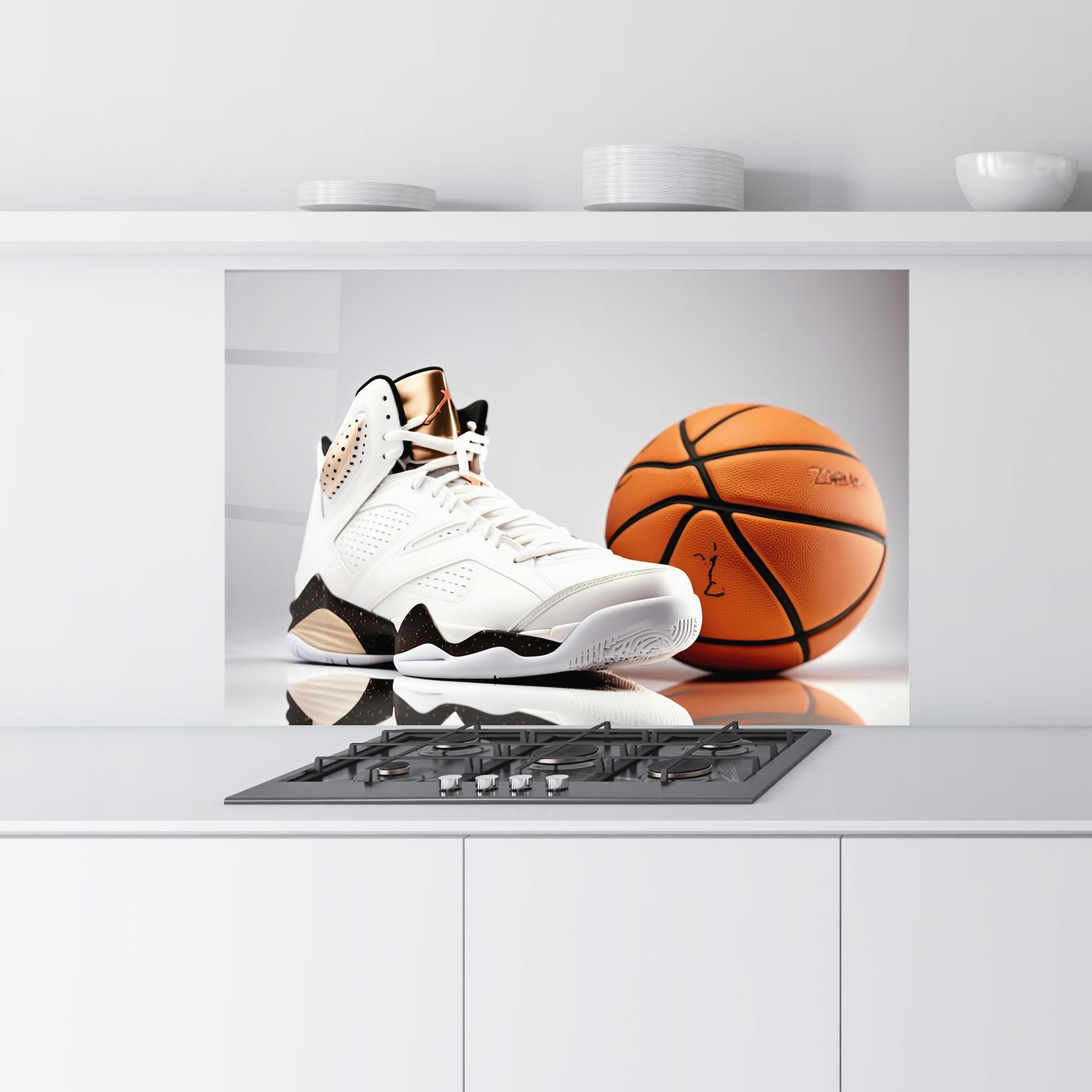 Panou Sticla Bucatarie Sport Shoes Basketball mockup 9