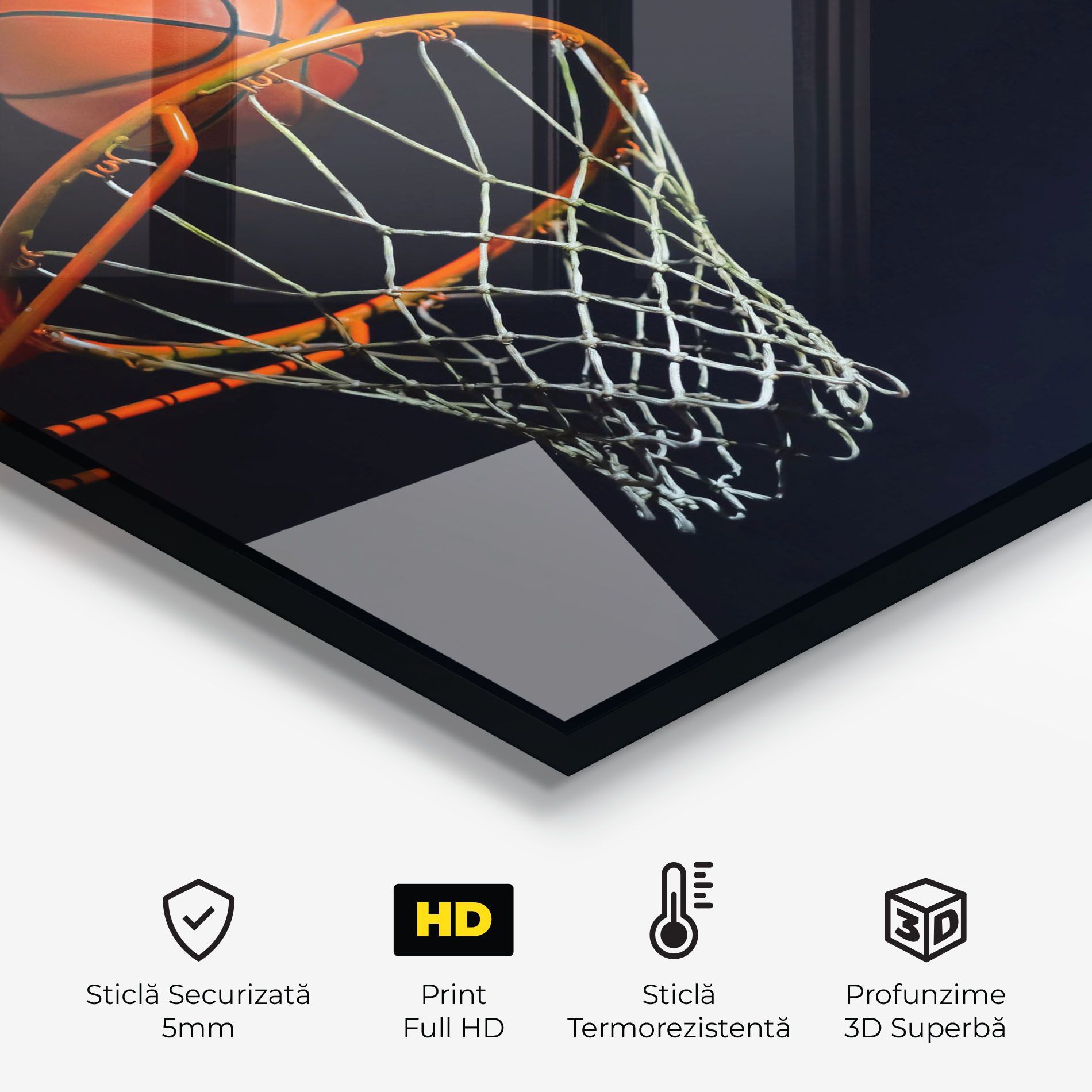 Basketball Hoop On Black mockup 2