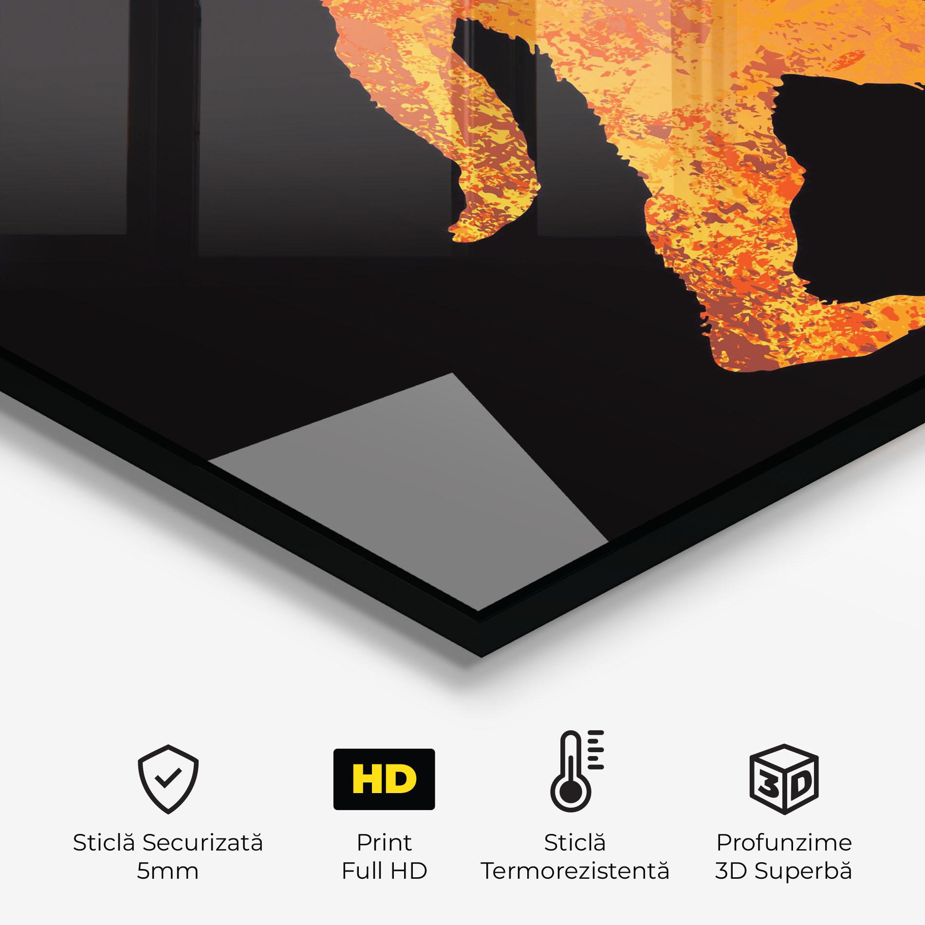 Panou Sticla Bucatarie Gorilla Basketball mockup 2