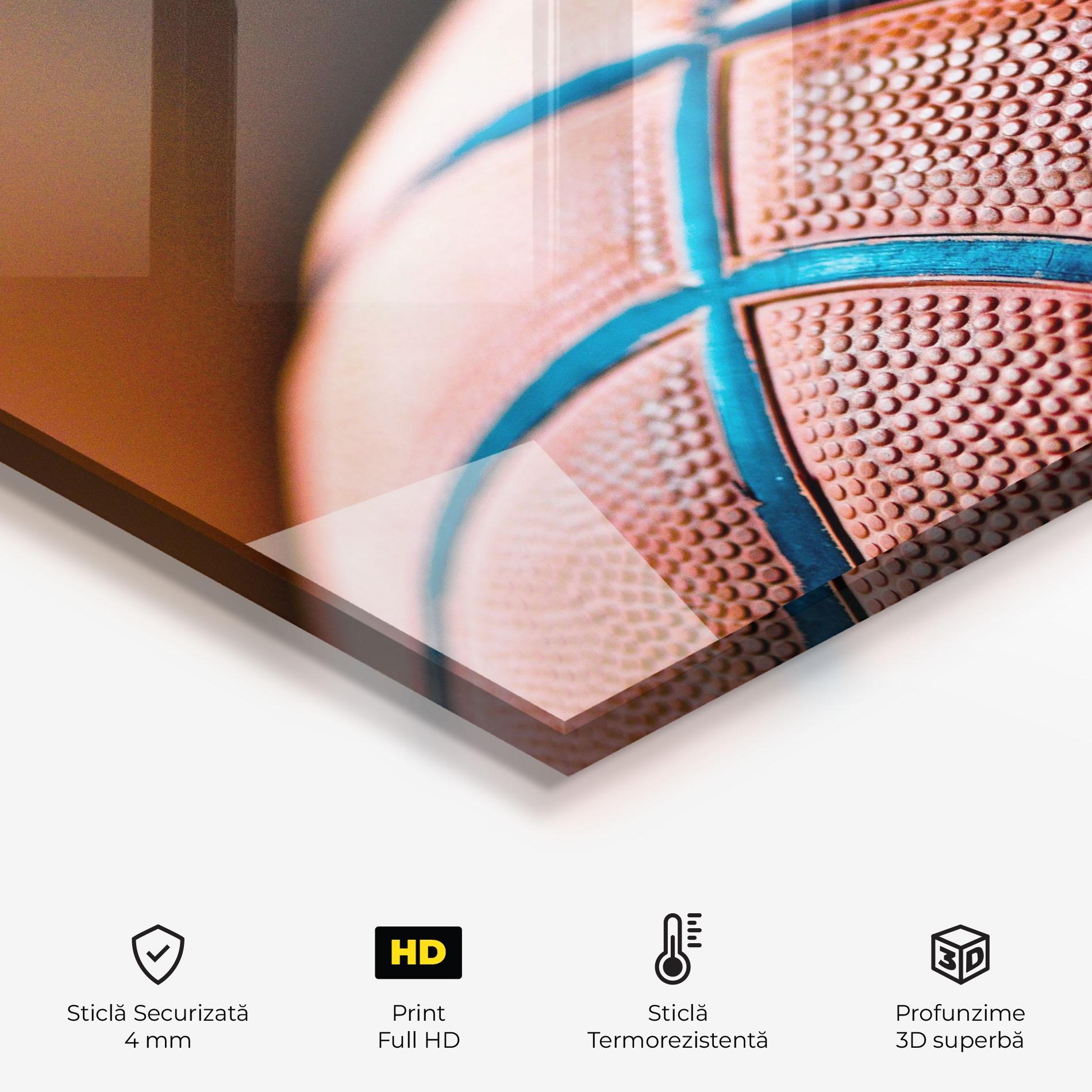 Panou Sticla Bucatarie Basketball In Light mockup 2