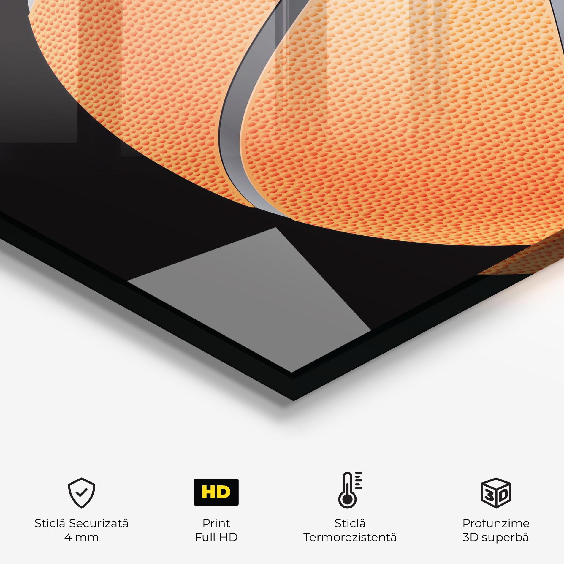 Panou Sticla Bucatarie Close Up Basketball mockup 2