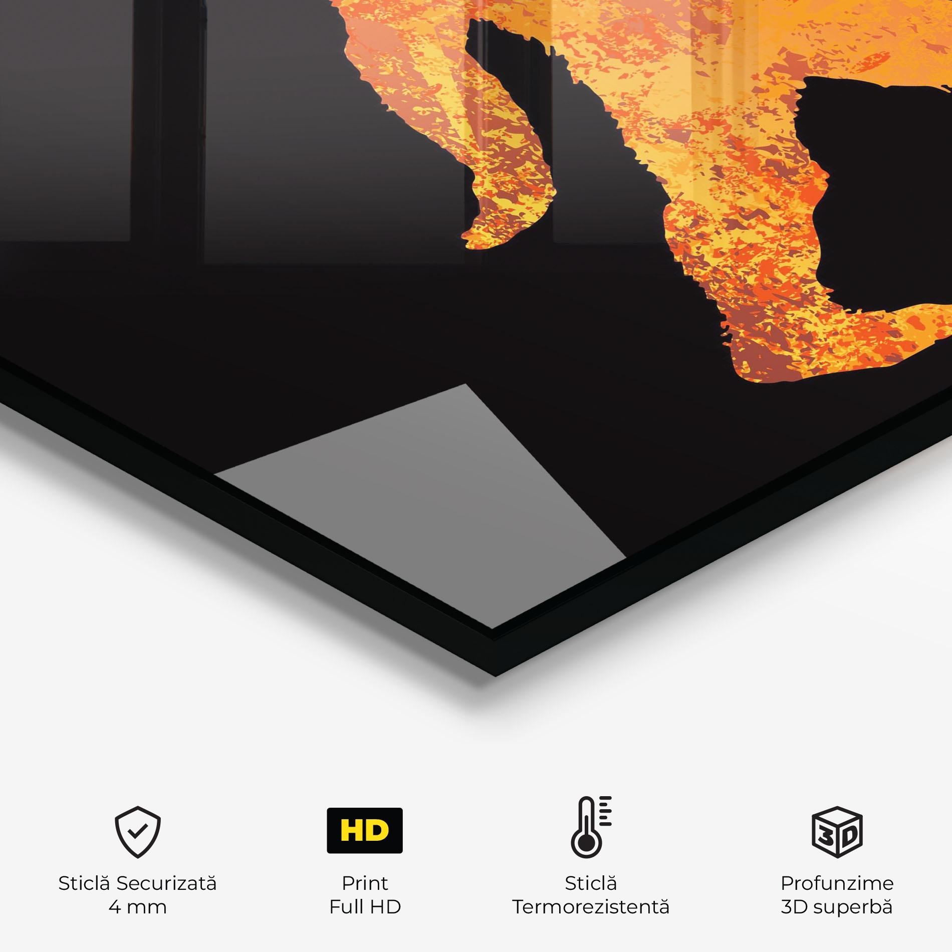 Panou Sticla Bucatarie Gorilla Basketball mockup 2