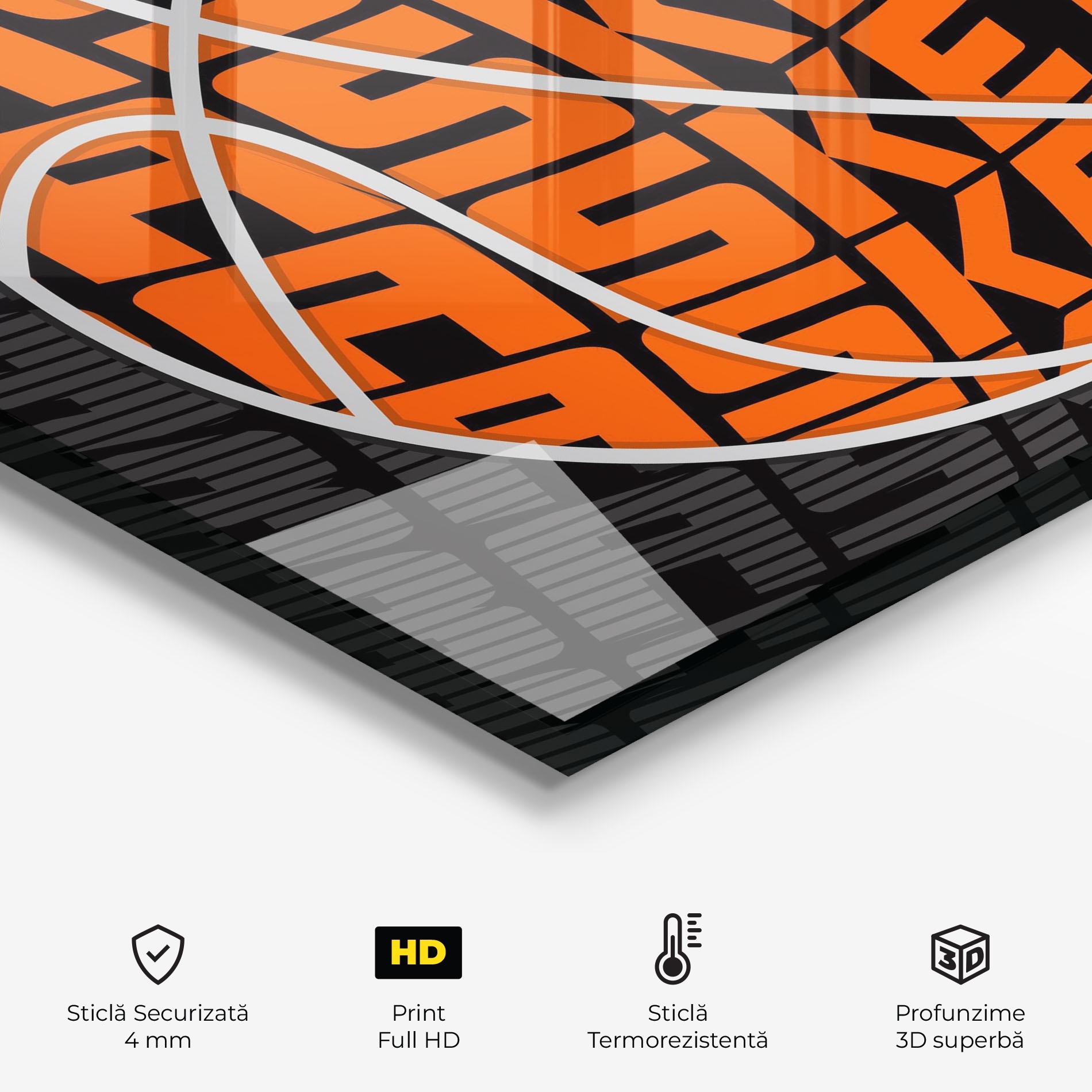 Panou Sticla Bucatarie Grey Orange Basket mockup 2