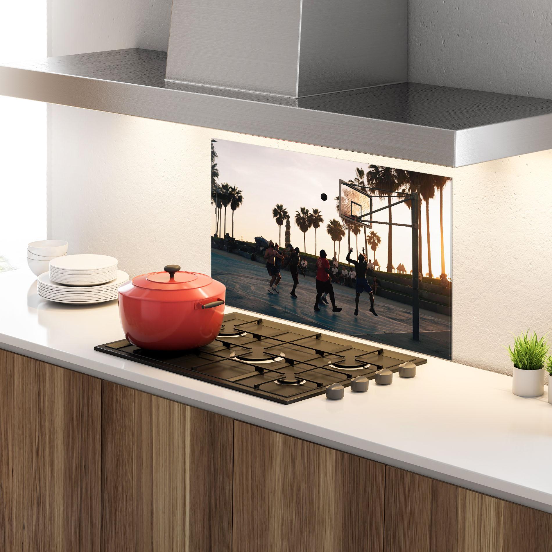 Panou Sticla Bucatarie Basketball Friends mockup 4