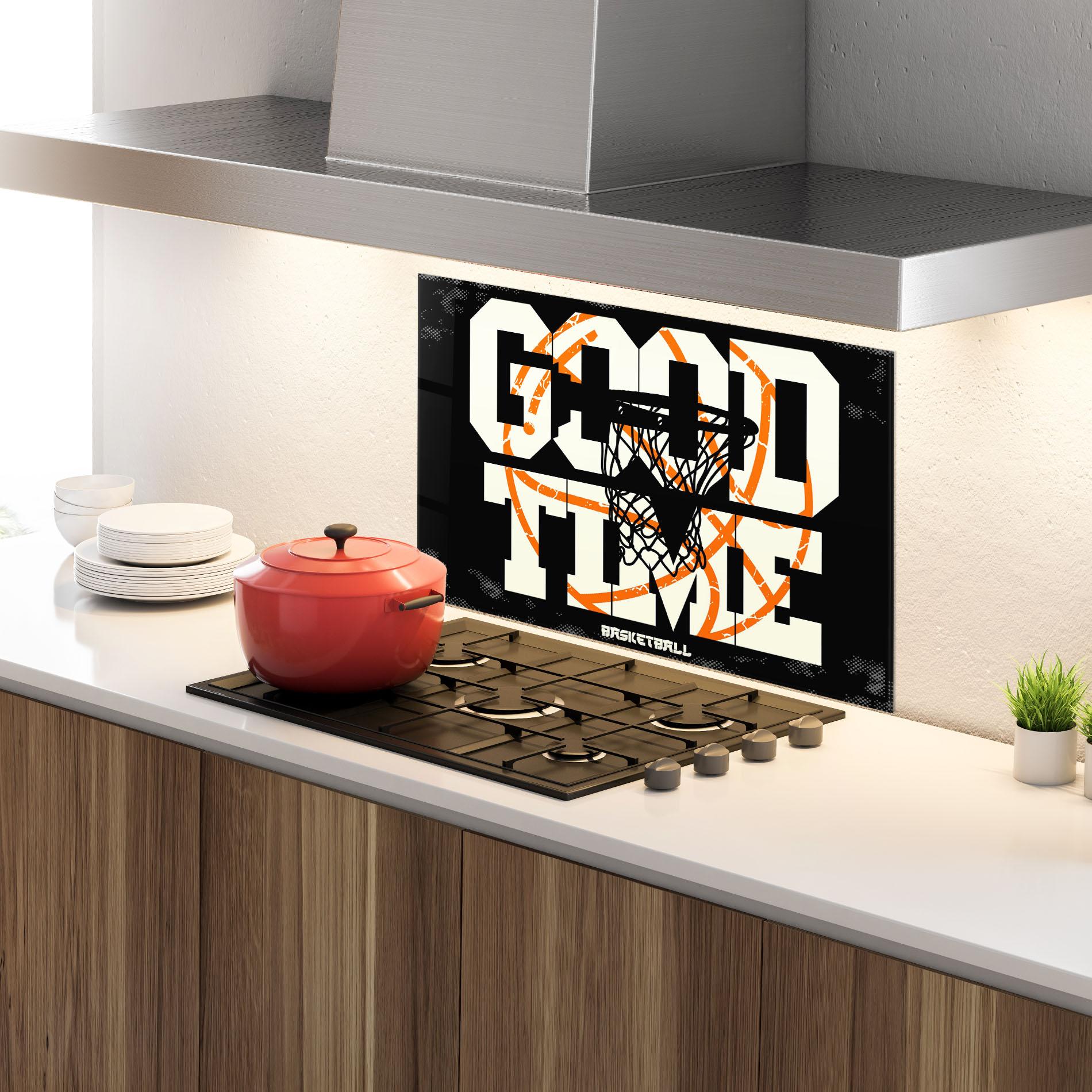 Panou Sticla Bucatarie Good Time Basket mockup 4