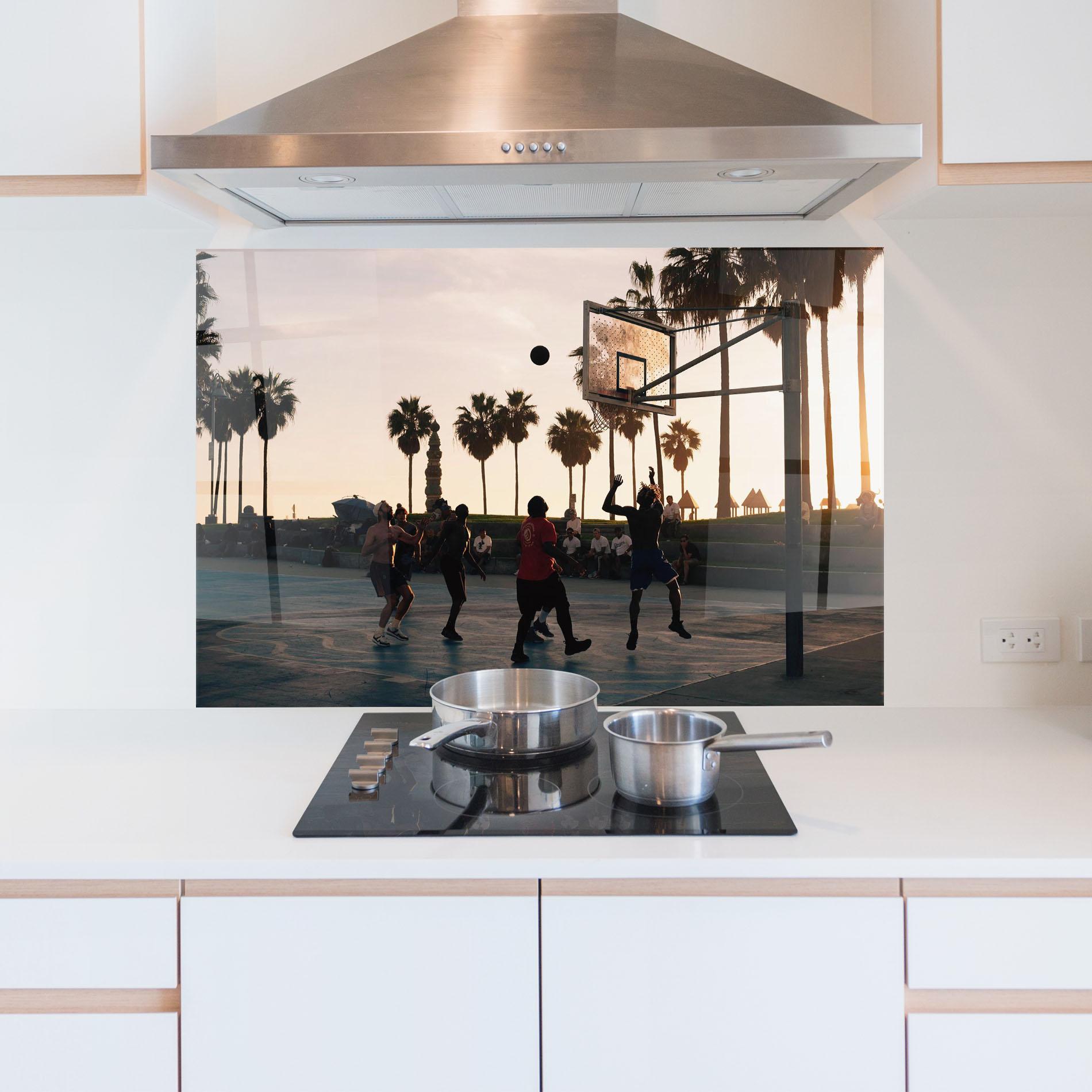 Panou Sticla Bucatarie Basketball Friends mockup 5