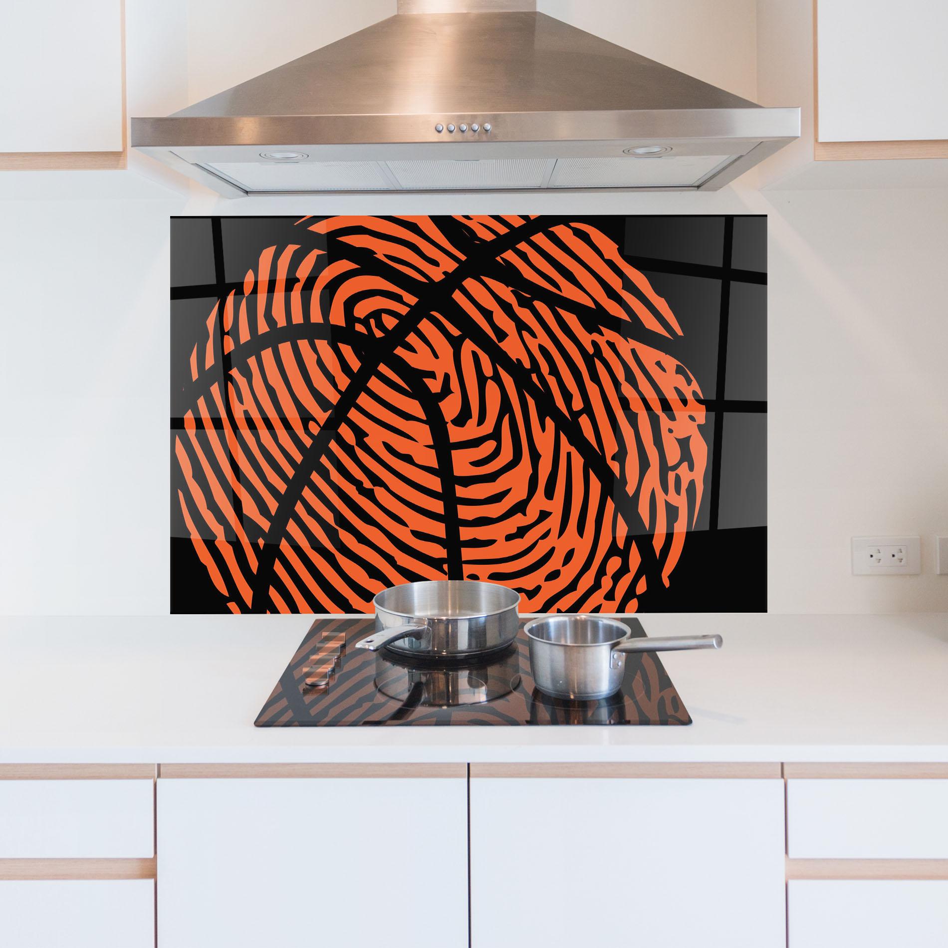 Panou Sticla Bucatarie Fingerprint Basketball mockup 5