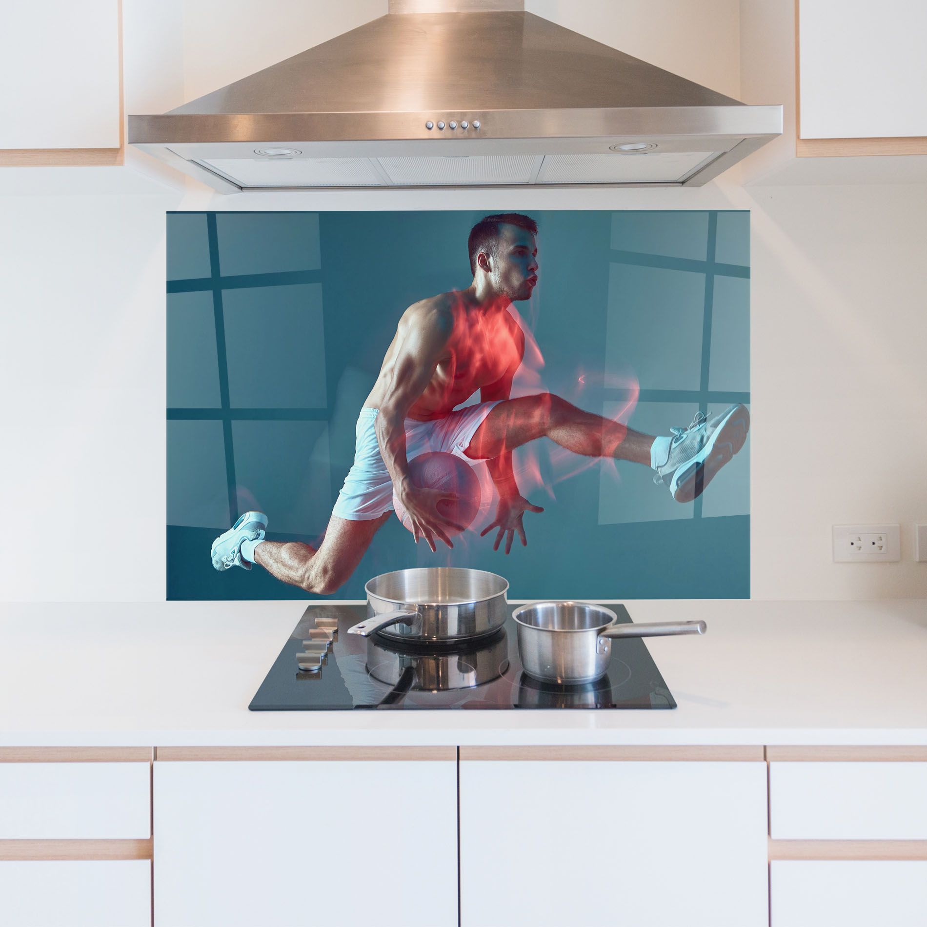 Fire Basketball Player mockup 5