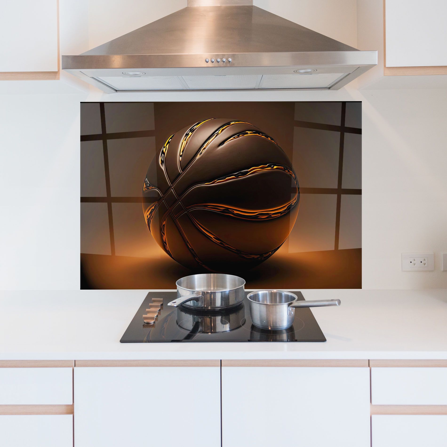Glossy Basketball mockup 5