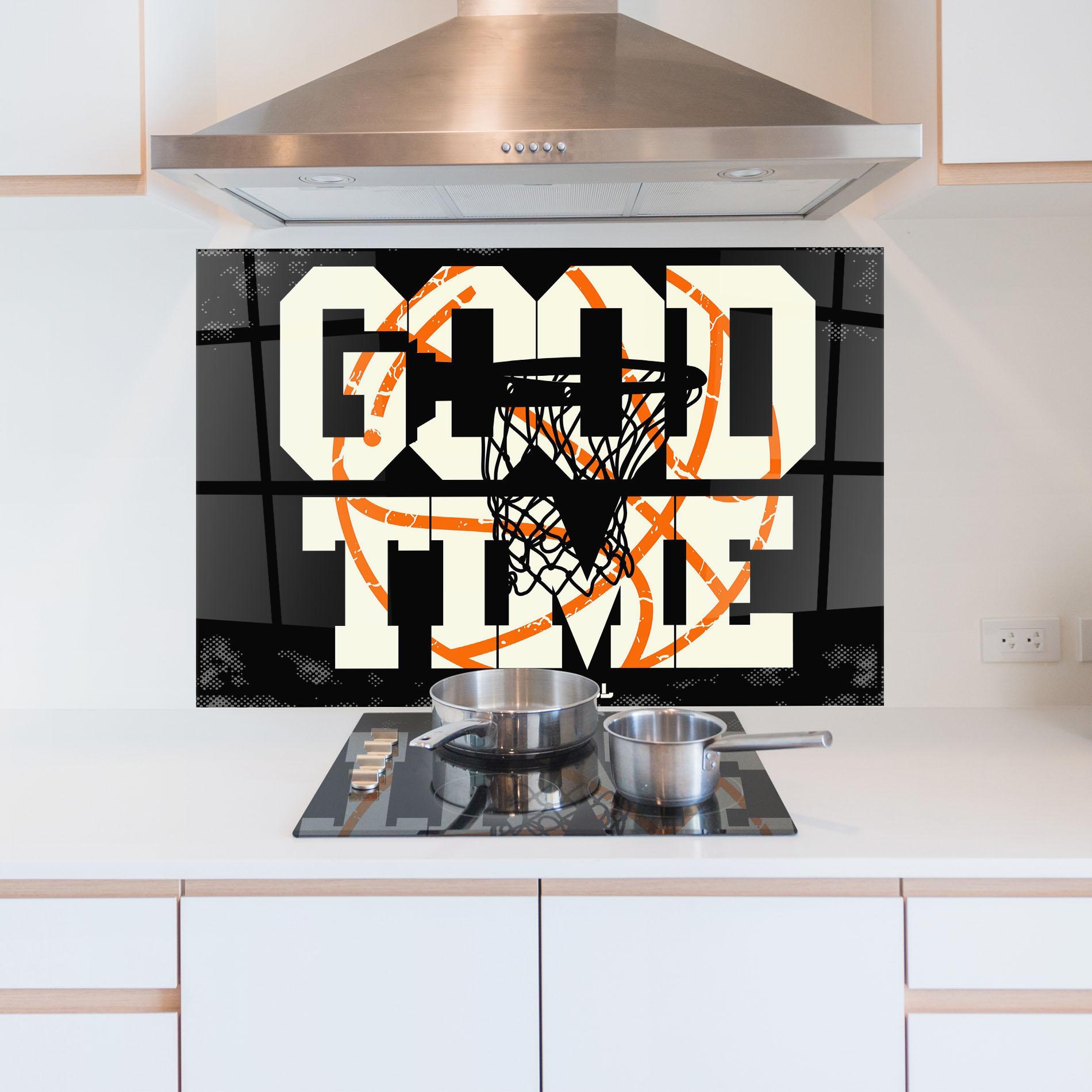 Panou Sticla Bucatarie Good Time Basket mockup 5