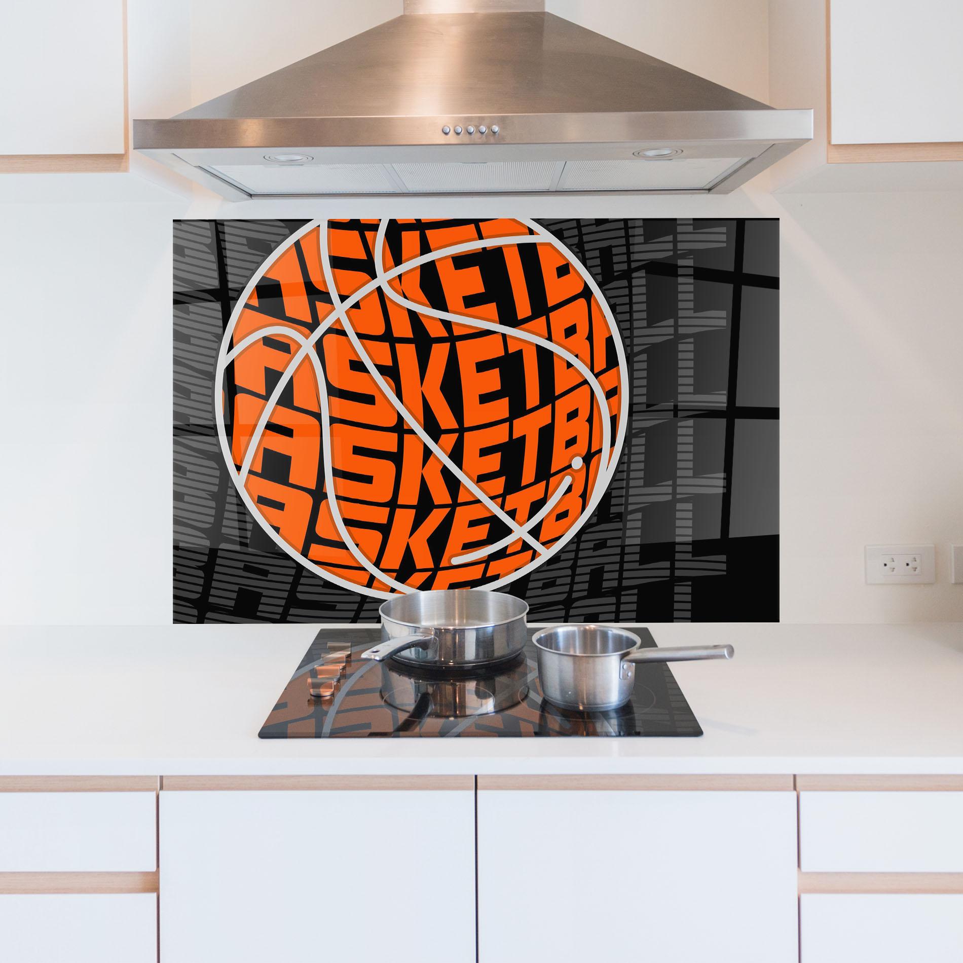 Panou Sticla Bucatarie Grey Orange Basket mockup 5