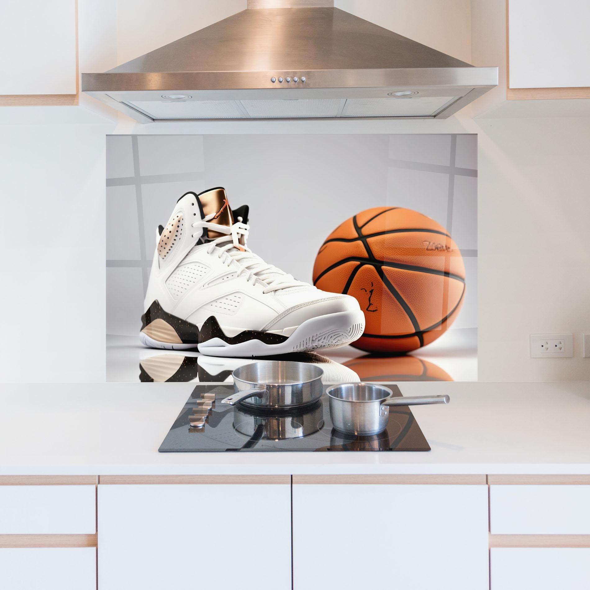 Panou Sticla Bucatarie Sport Shoes Basketball mockup 5
