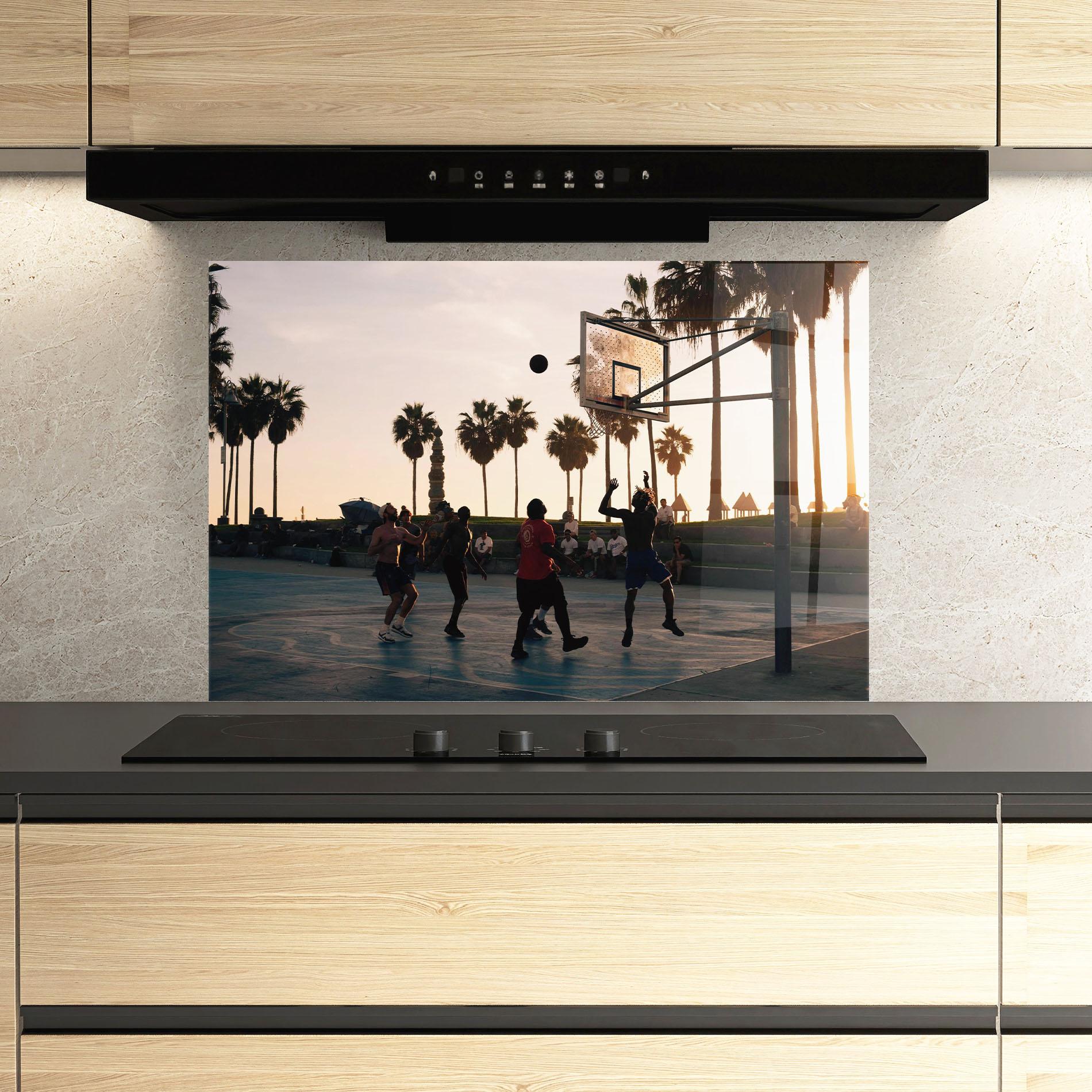 Panou Sticla Bucatarie Basketball Friends mockup 3