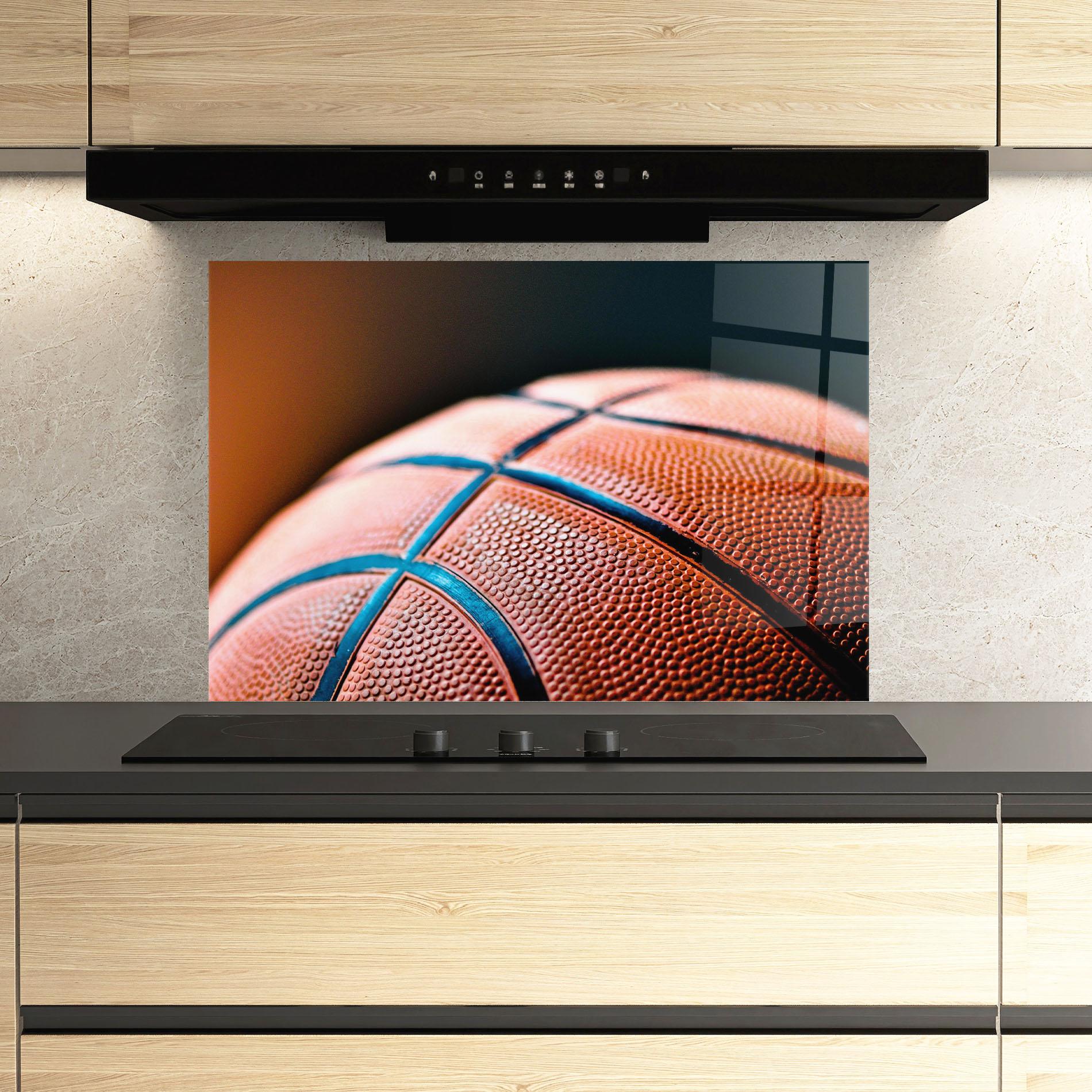 Panou Sticla Bucatarie Basketball In Light mockup 3